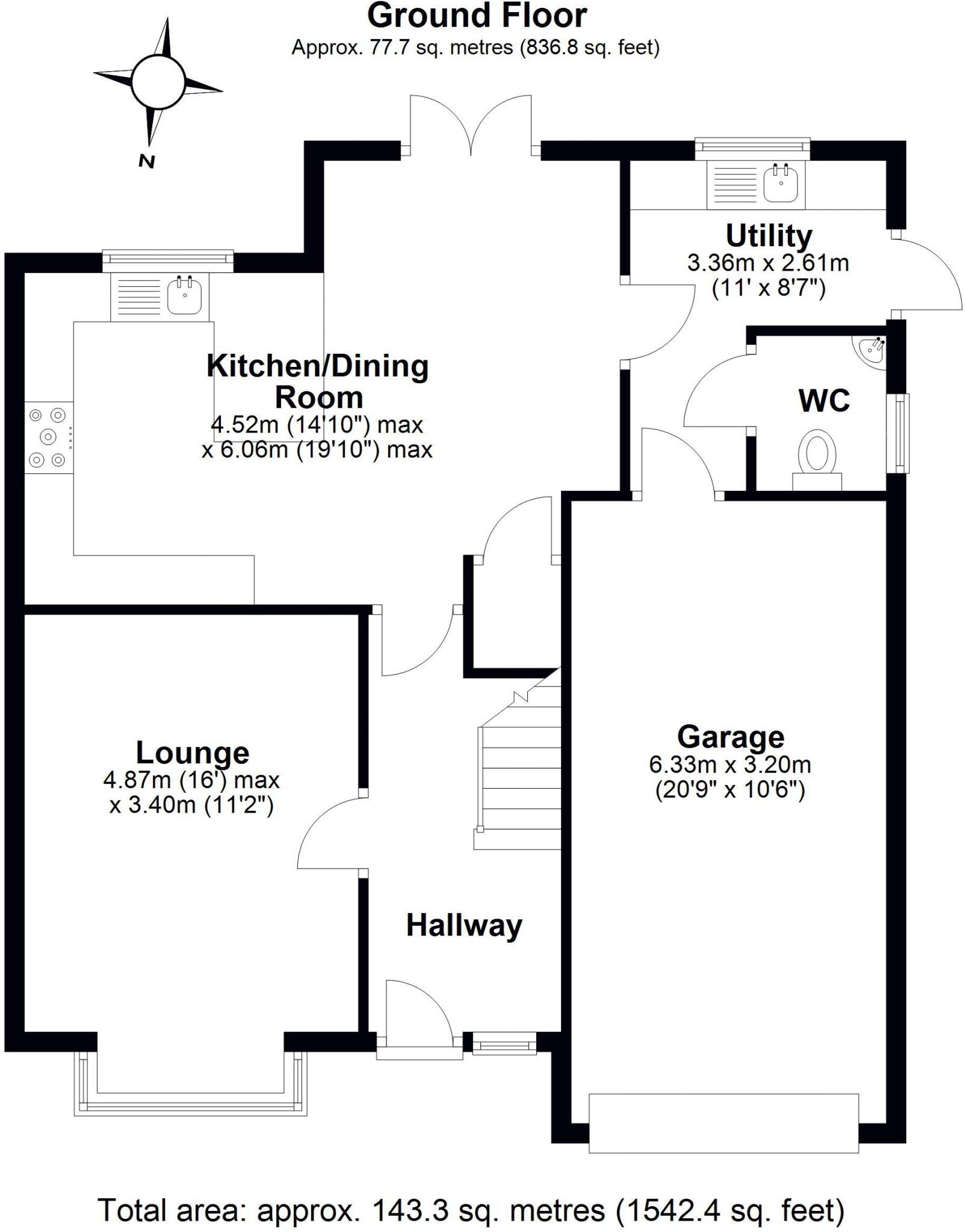 Pleaton Lane Allscott TF6 5FF floorplan