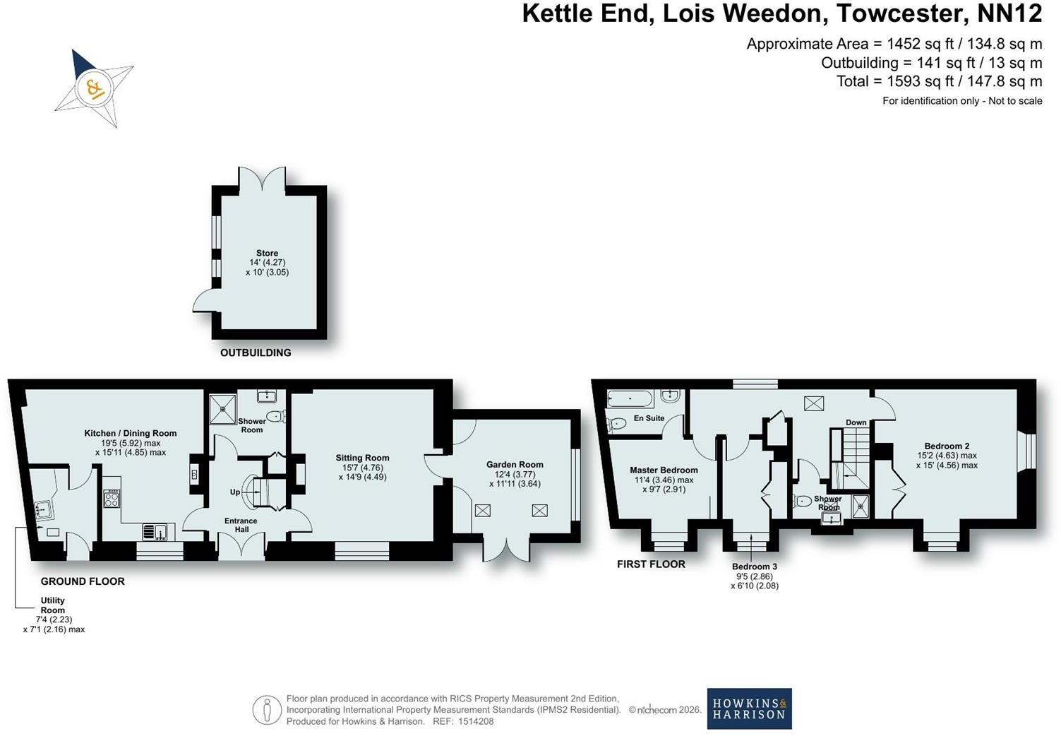 Kettle End, Lois Weedon, NN12 floorplan
