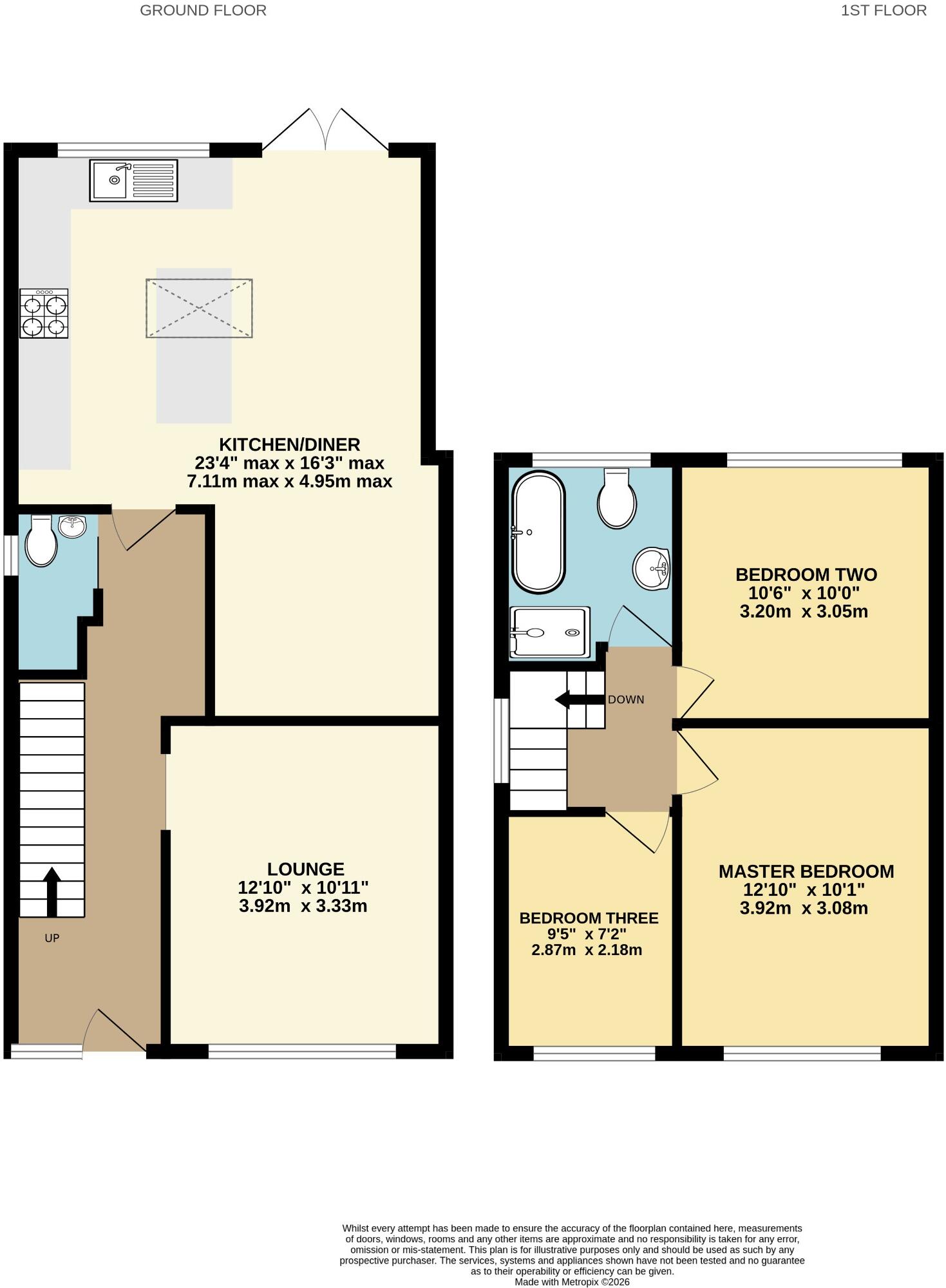 Hedge End! Extended! Chain Free! Wow Factor Kitchen! floorplan