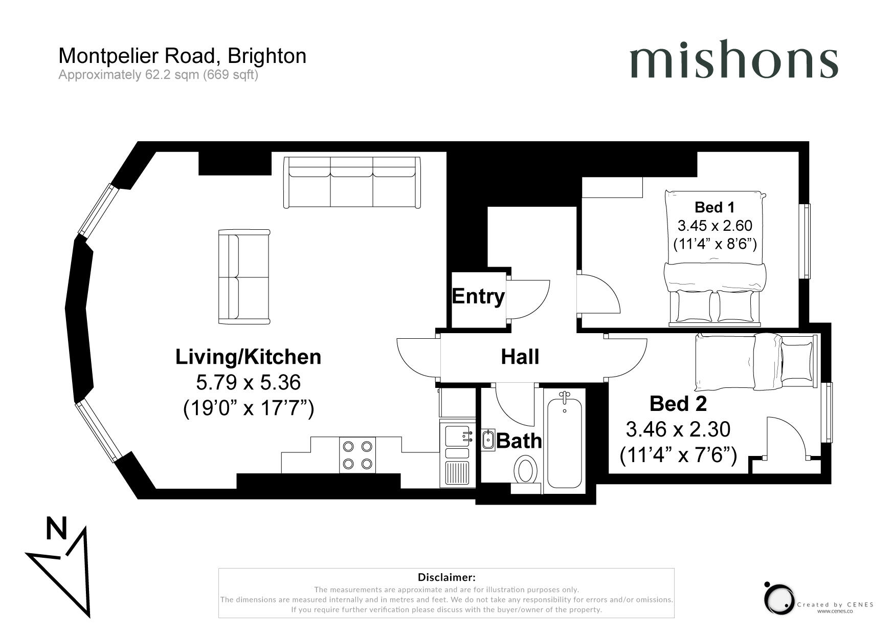 Montpelier Road, Brighton, East Sussex, BN1 floorplan
