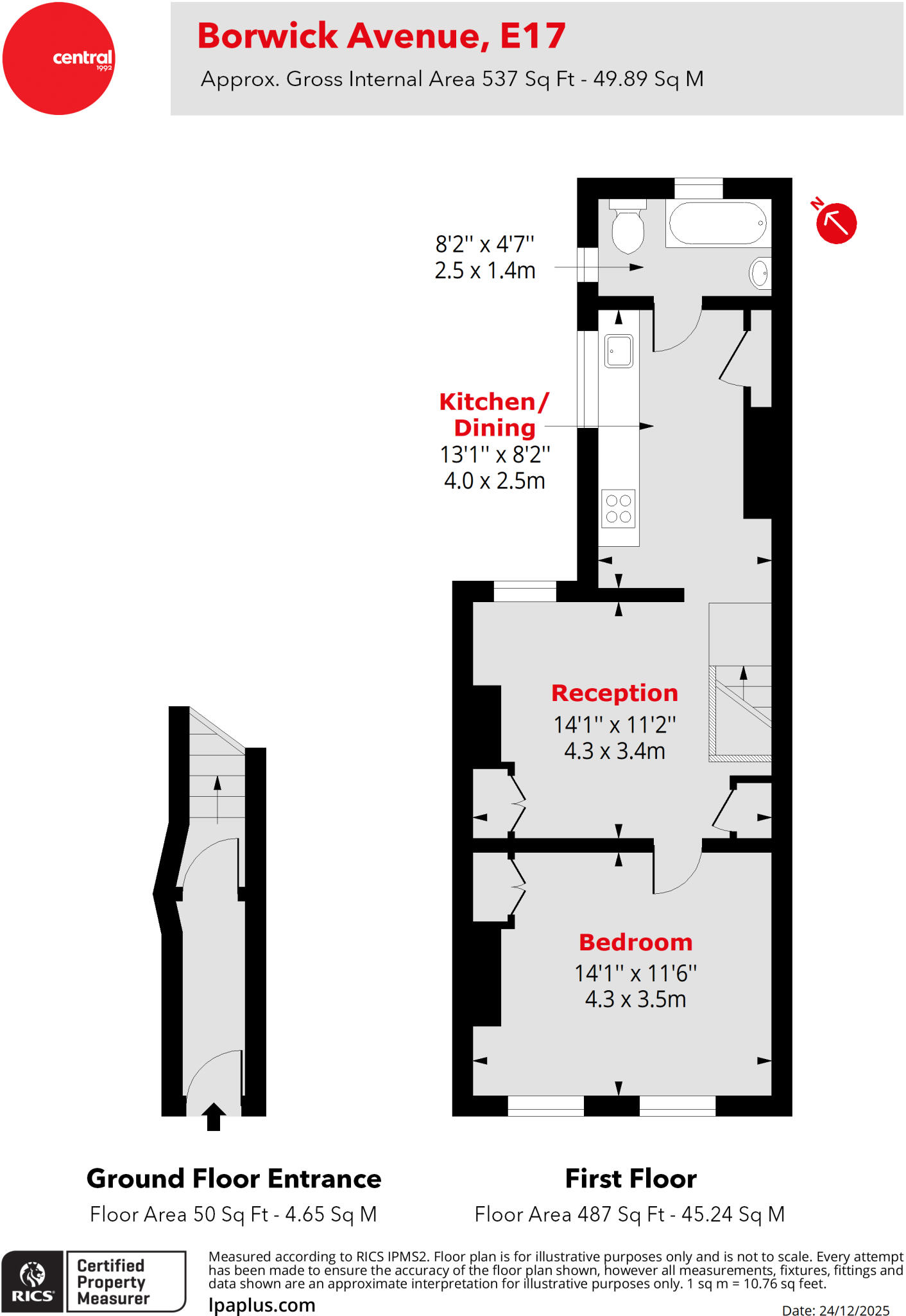 Borwick Avenue, London, E17 floorplan