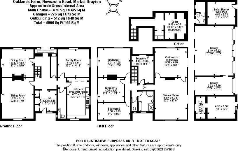 Oaklands Farm, Nr Loggerheads floorplan