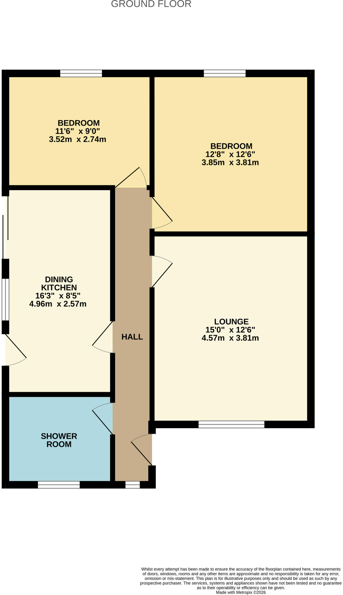 Repton Road, Wigston, Leicestershire floorplan