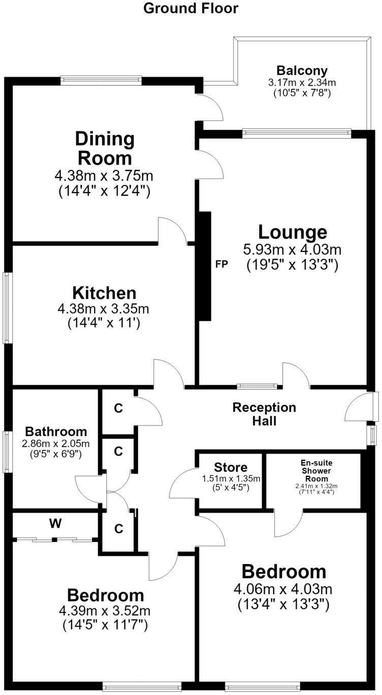 7 Shieling Park, Ayr, KA7 2UR floorplan