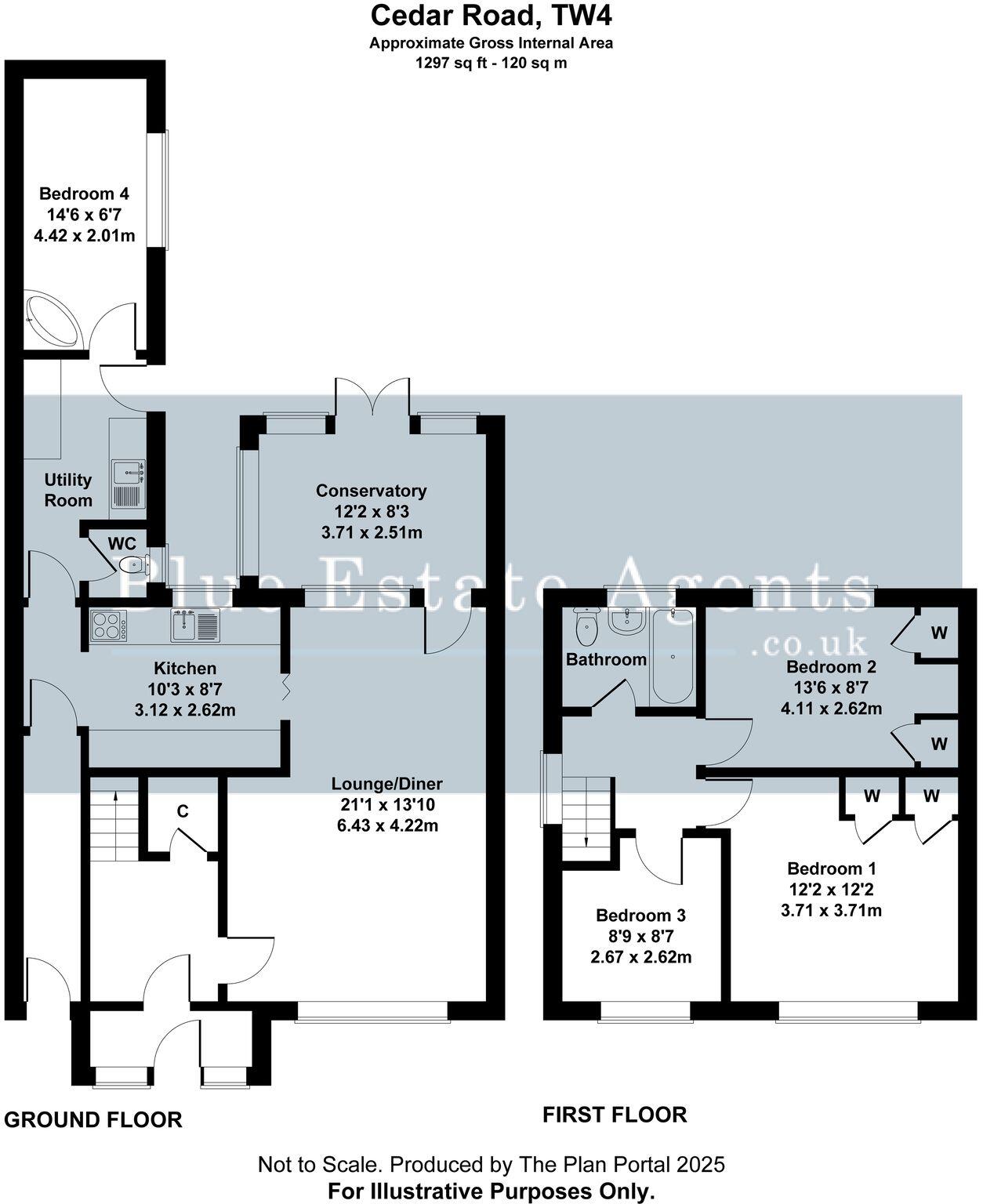 Cedar Road, Hounslow, TW4 floorplan