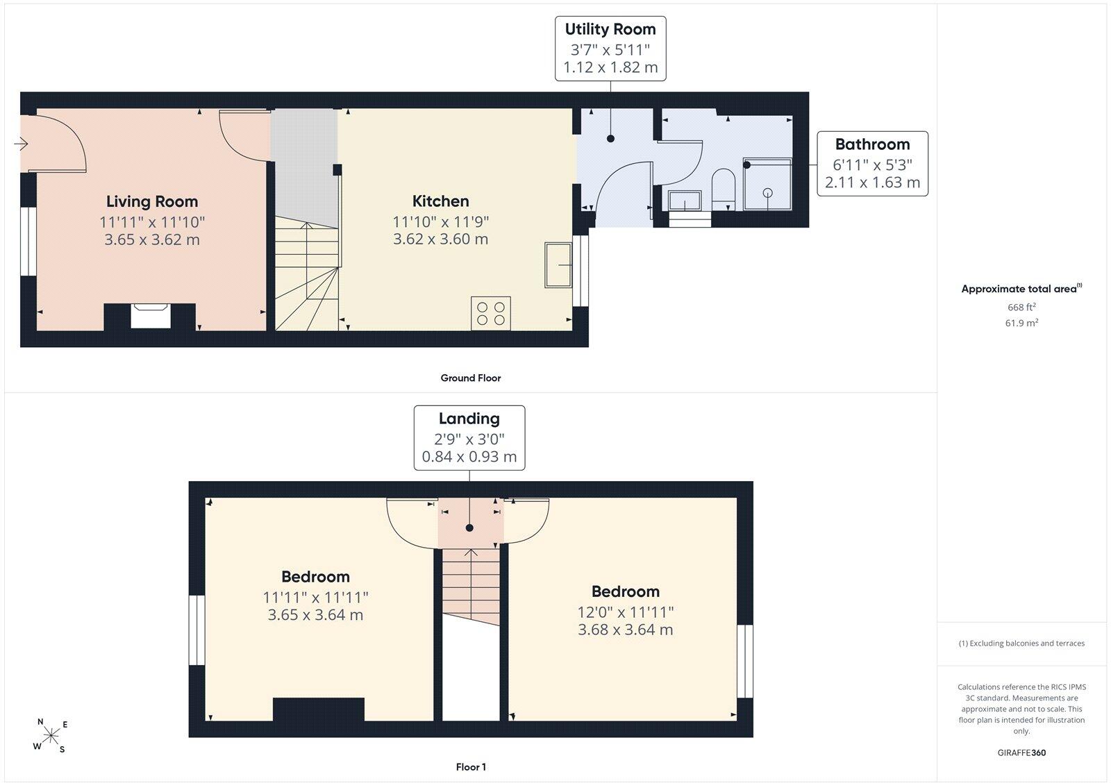Clifton Street, Beeston, Nottingham, Nottinghamshire, NG9 floorplan