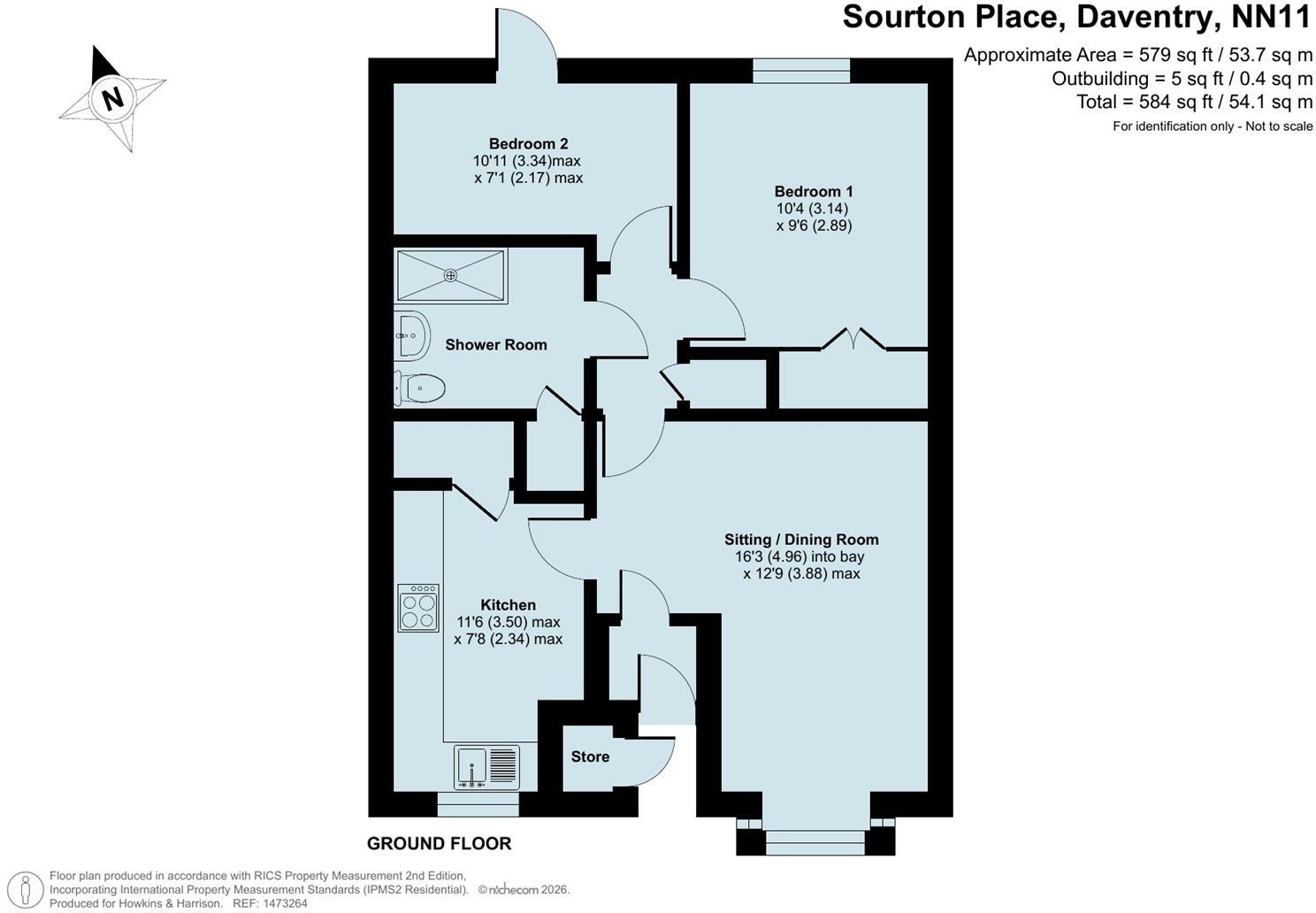 Sourton Place, Daventry, NN11 floorplan
