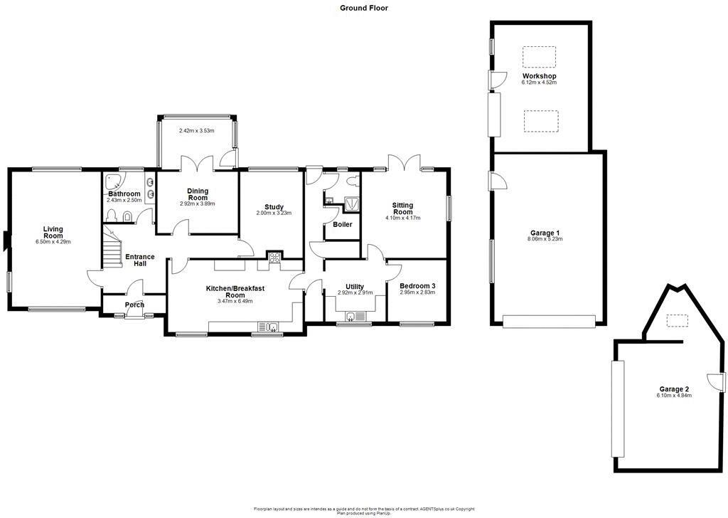 Longmeadow, Kidderton Lane, Brindley, Near Nantwich floorplan