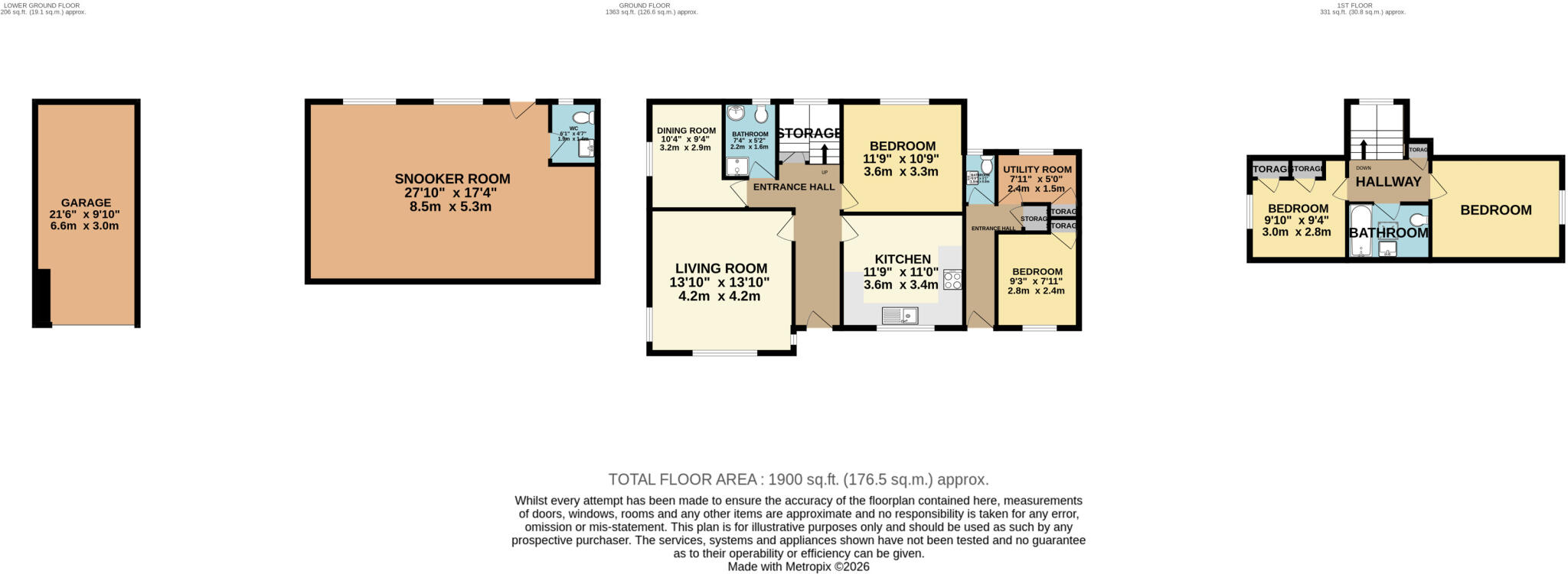 Castle Hill, Berrynarbor, North Devon, EX34 floorplan