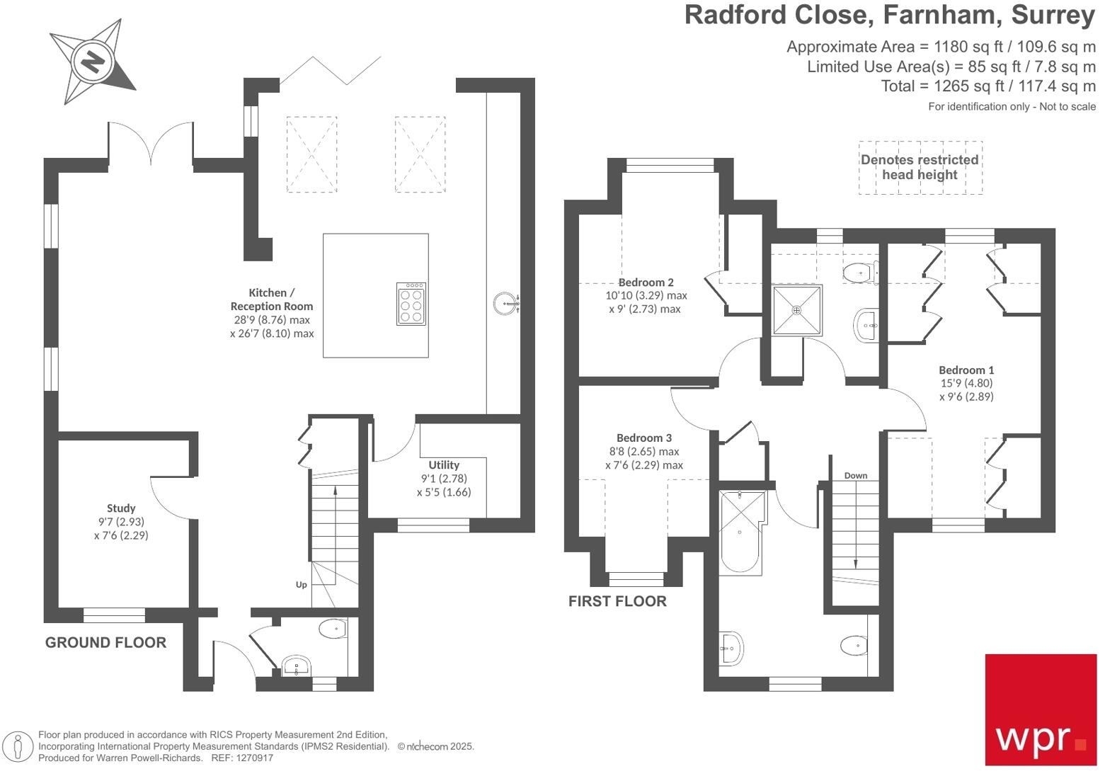 Radford Close, Farnham, Surrey, GU9 floorplan
