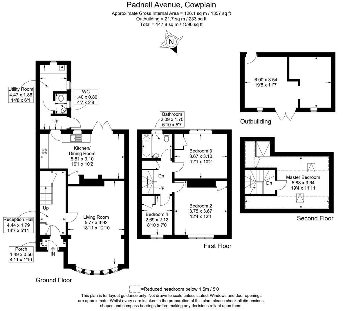 Padnell Avenue, Waterlooville floorplan