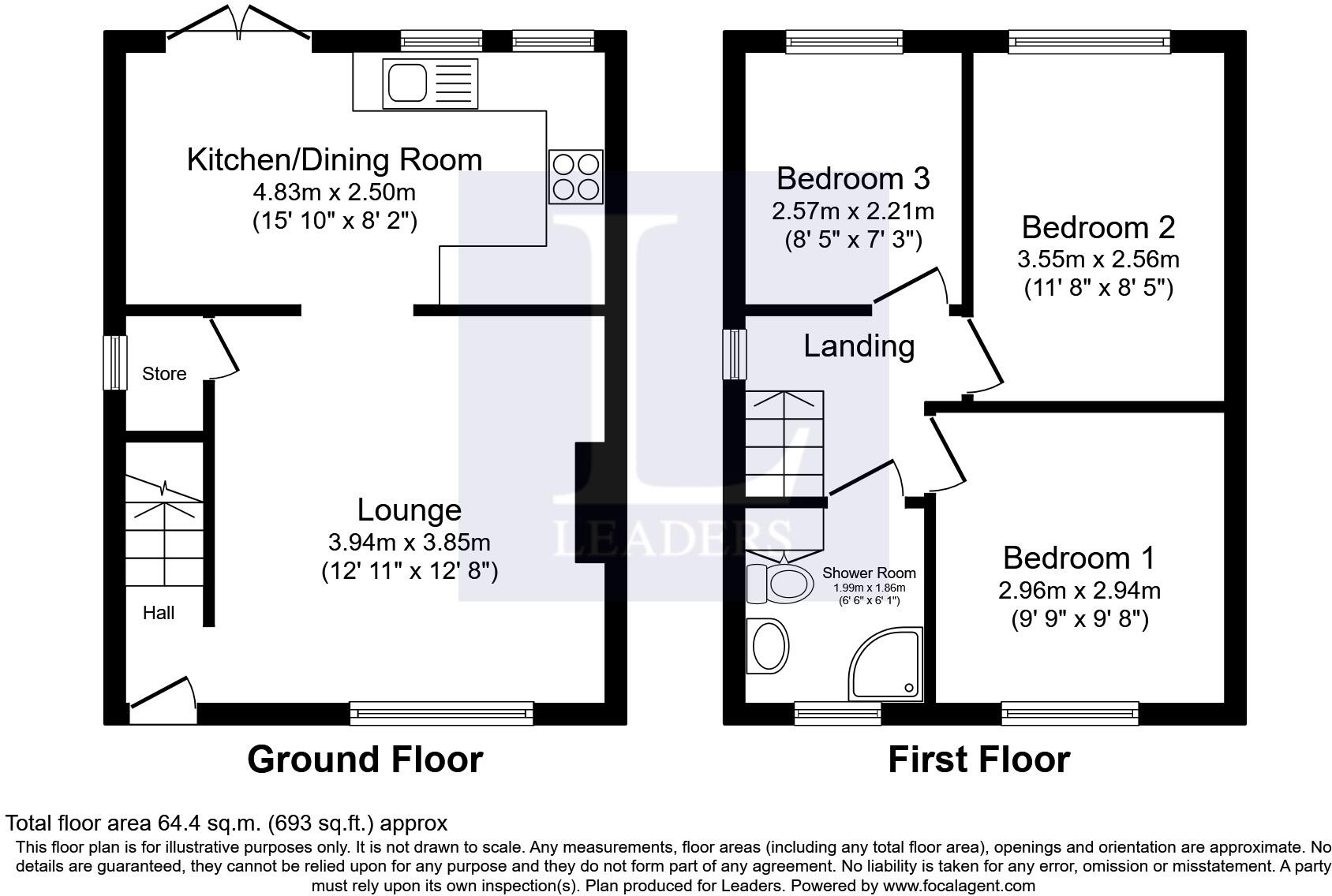 Badger Avenue, Crewe, Cheshire floorplan