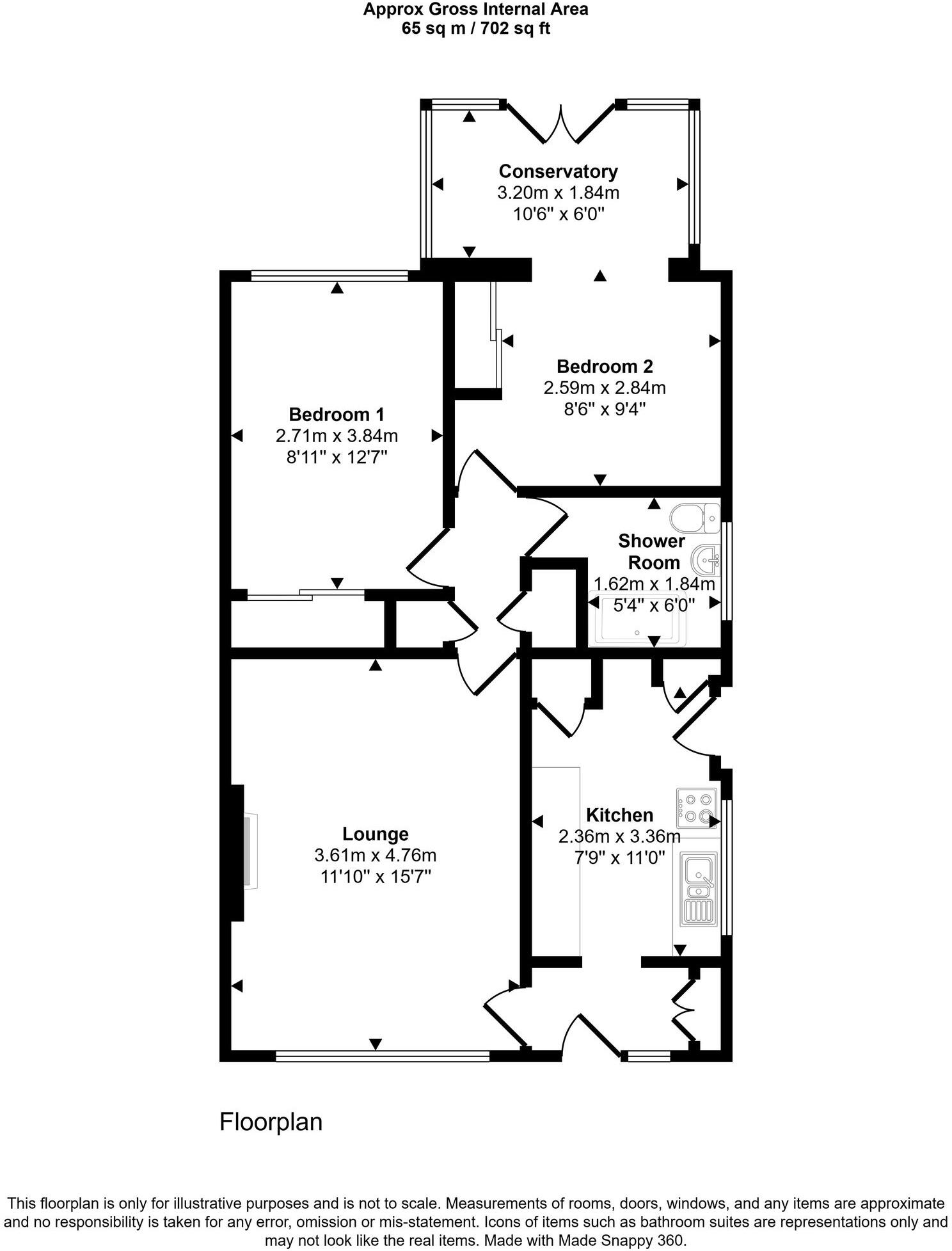 7 Kirkland Gardens, Kilmaurs, KA3 2TW floorplan
