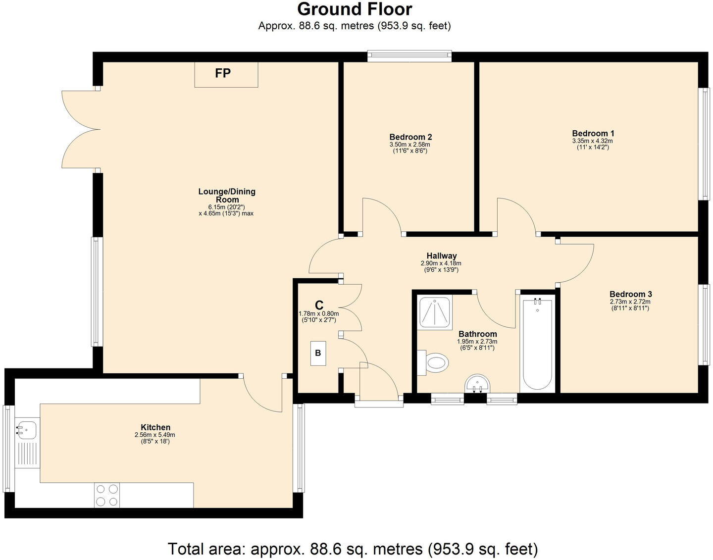 Delamere Road, Skelmersdale, WN8 8RL floorplan