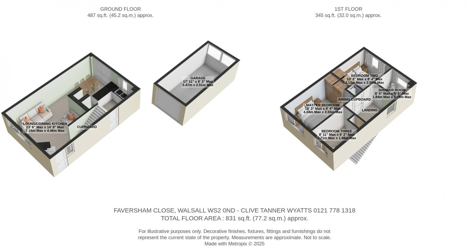 Faversham Close, Walsall, West Midlands WS2 0ND floorplan