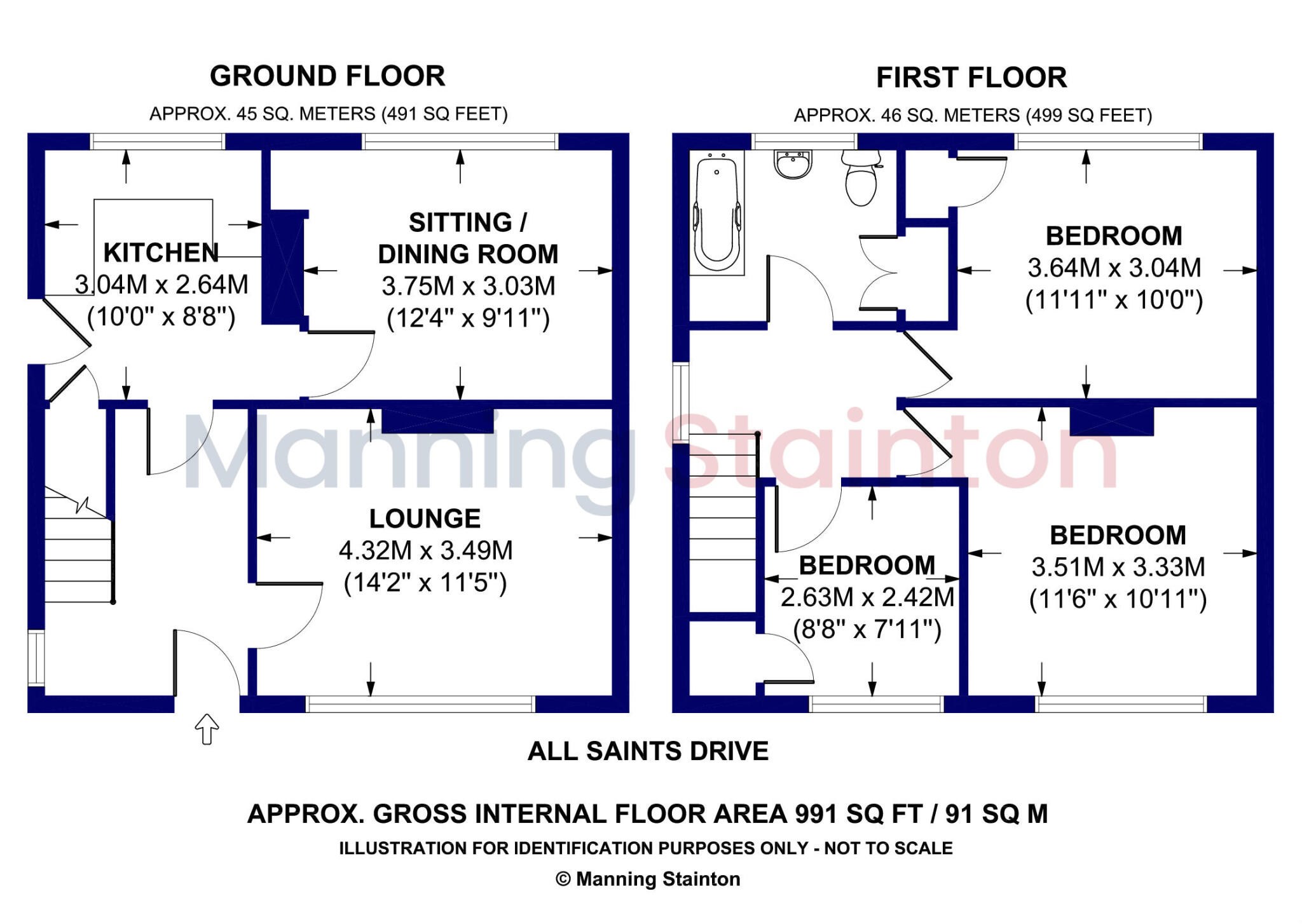 All Saints Drive, Woodlesford, Leeds, West Yorkshire floorplan