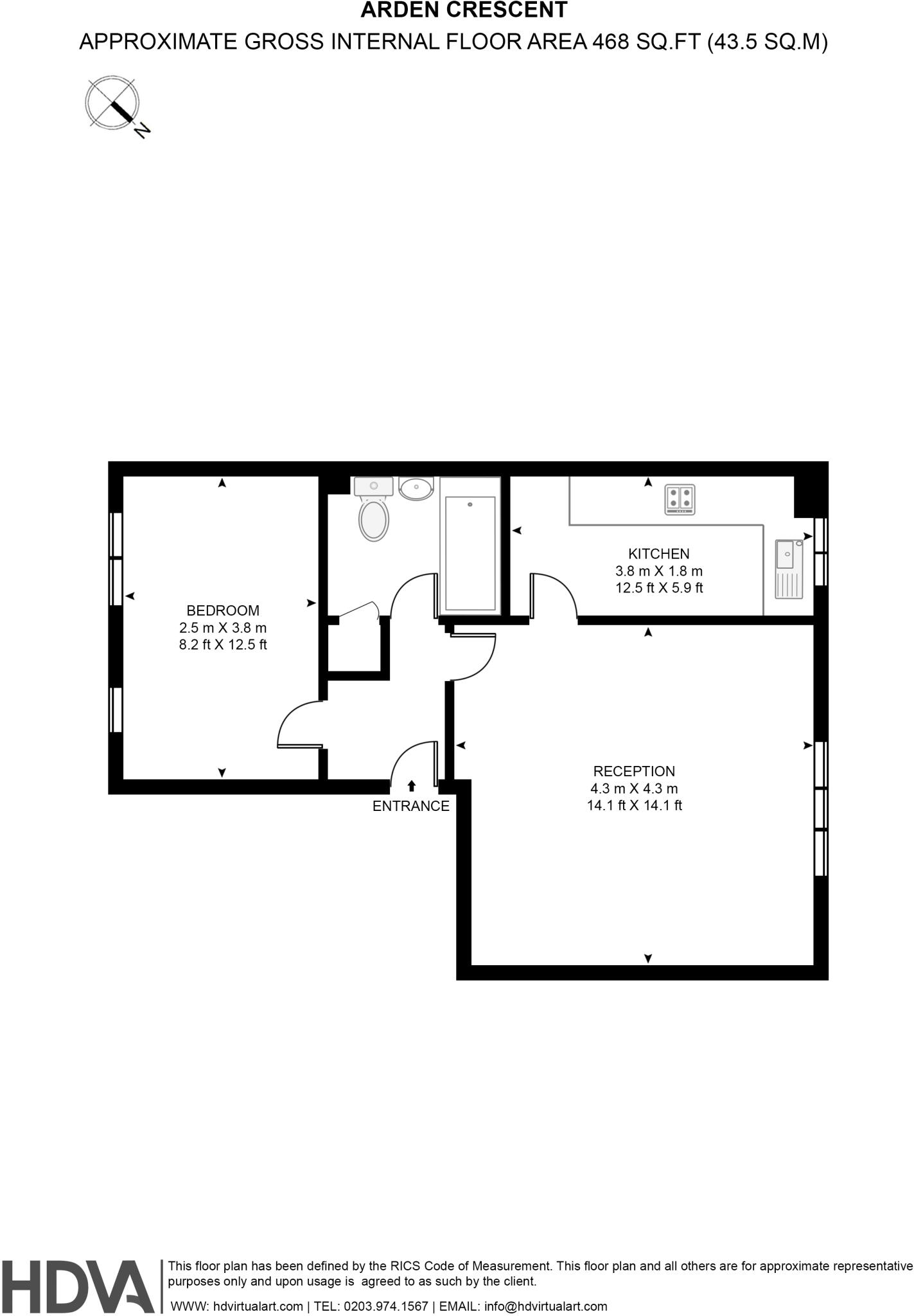 Arden Crescent, Canary Wharf, E14 9WA floorplan