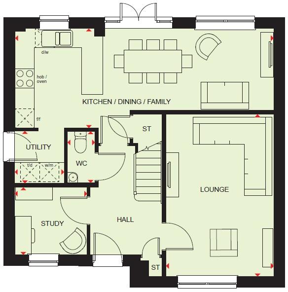Southern Cross,
Wixams,
MK42 6AW floorplan