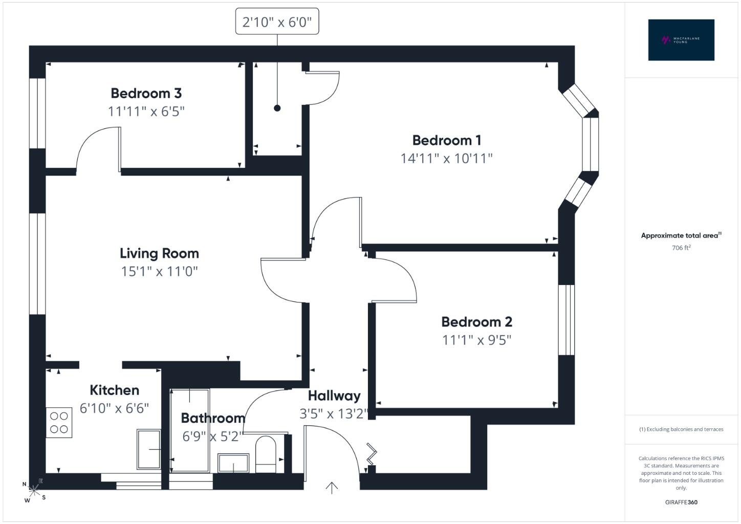 Croftside Avenue, Glasgow, G44 floorplan