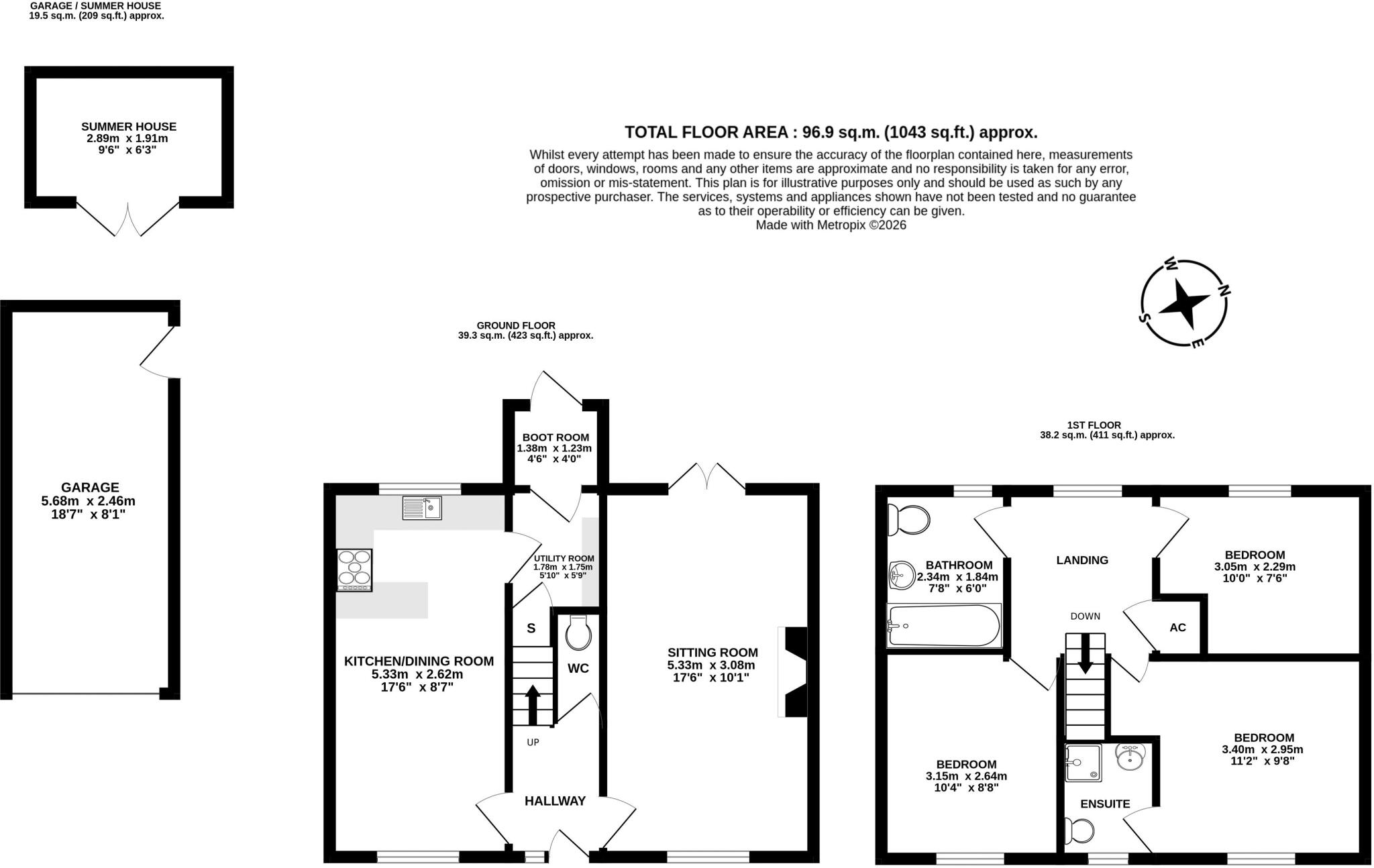 Lady Down View, Tisbury floorplan