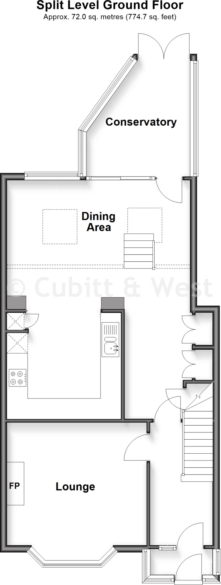 Crayford Road, Brighton, East Sussex floorplan