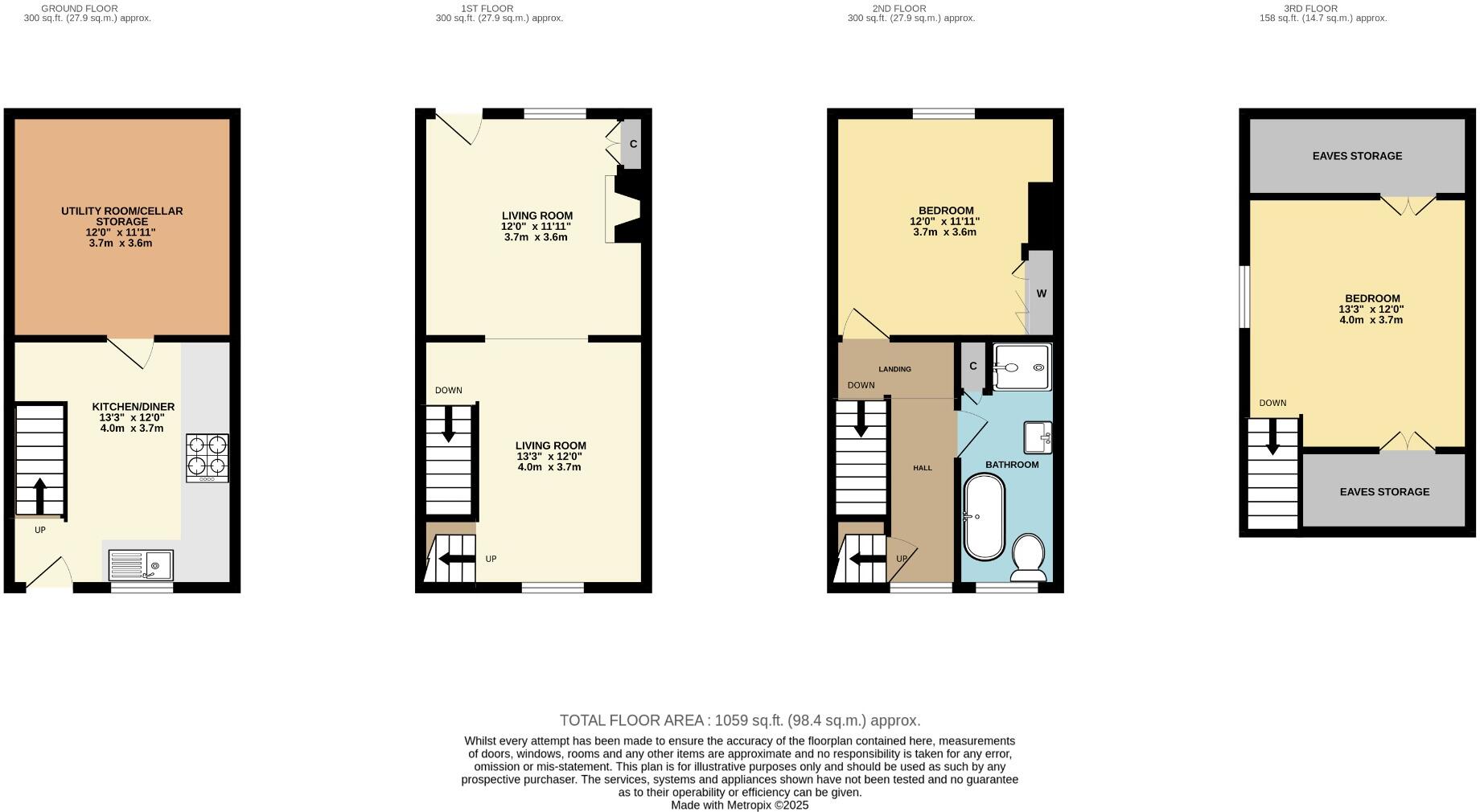 Quest Hills Road, Malvern, Worcestershire, WR14 1RL floorplan