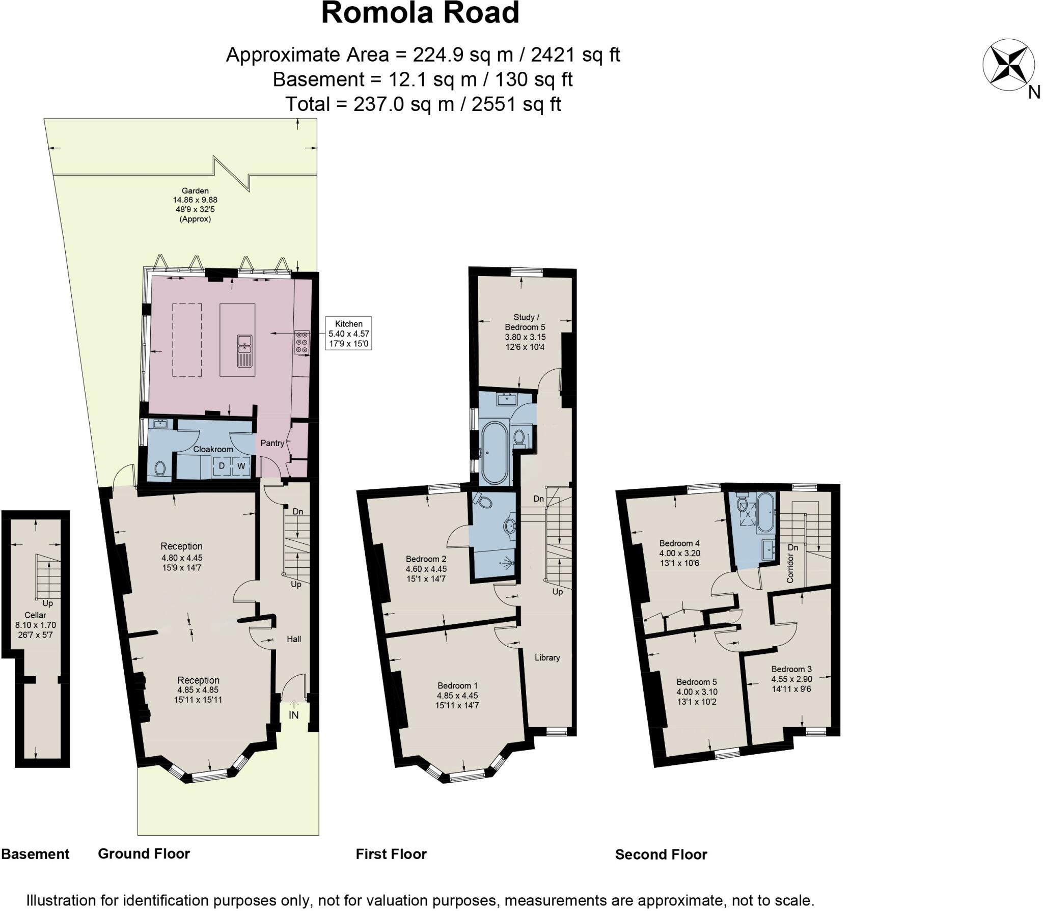 Romola Road, London, SE24 floorplan