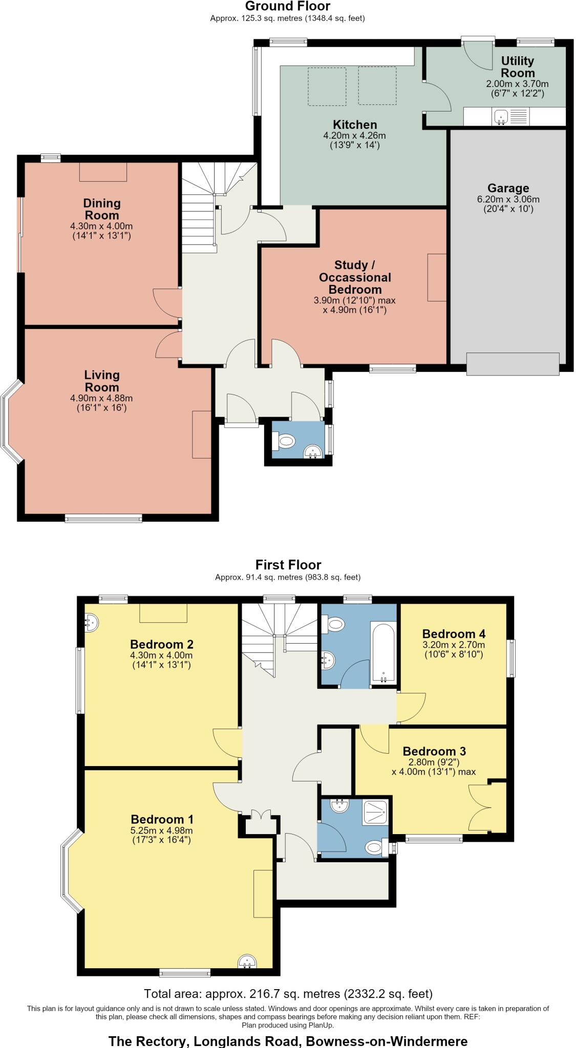 The Rectory, Longlands Road, Bowness-on-windermere, Windermere floorplan