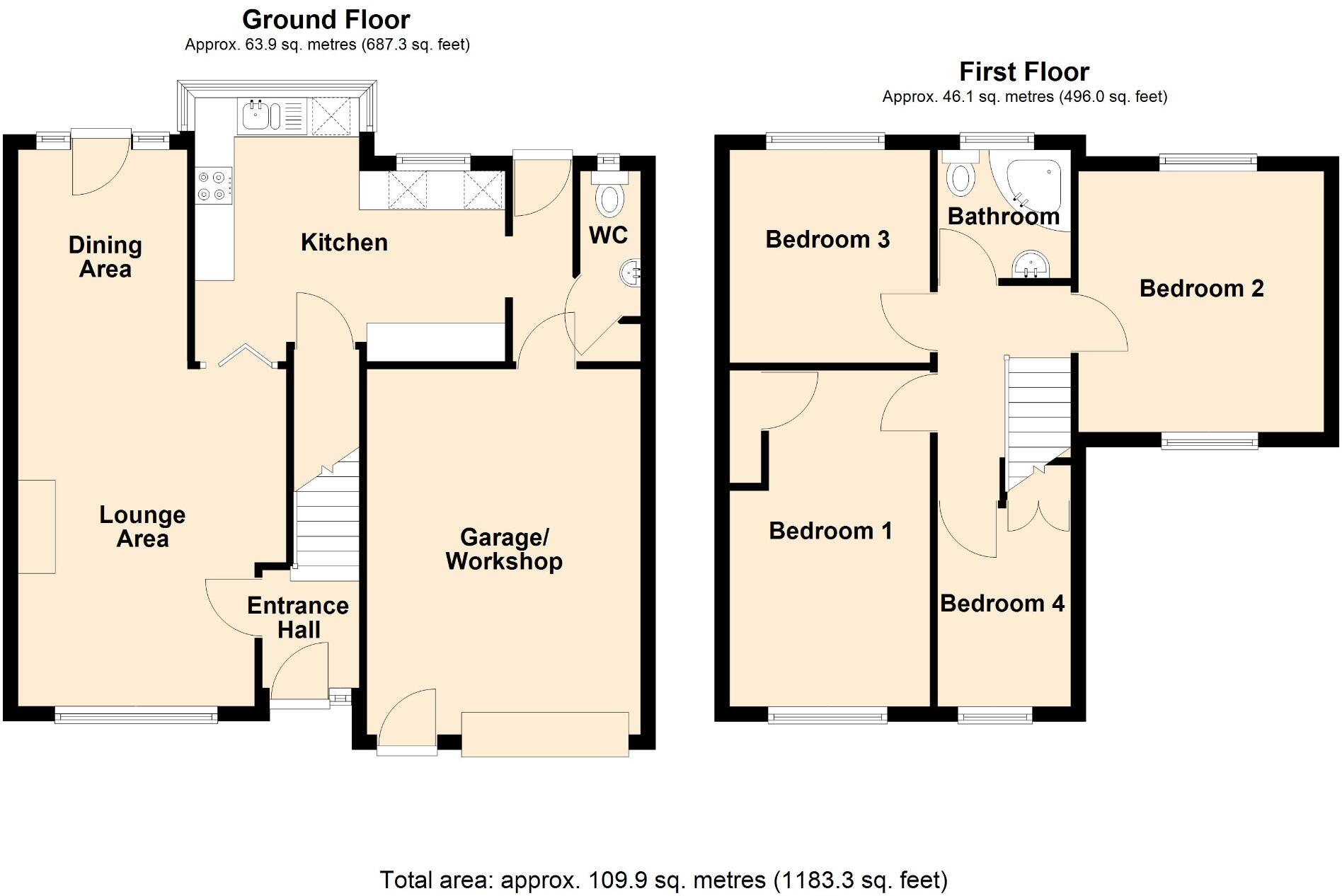 Burnett Road, Trowbridge floorplan