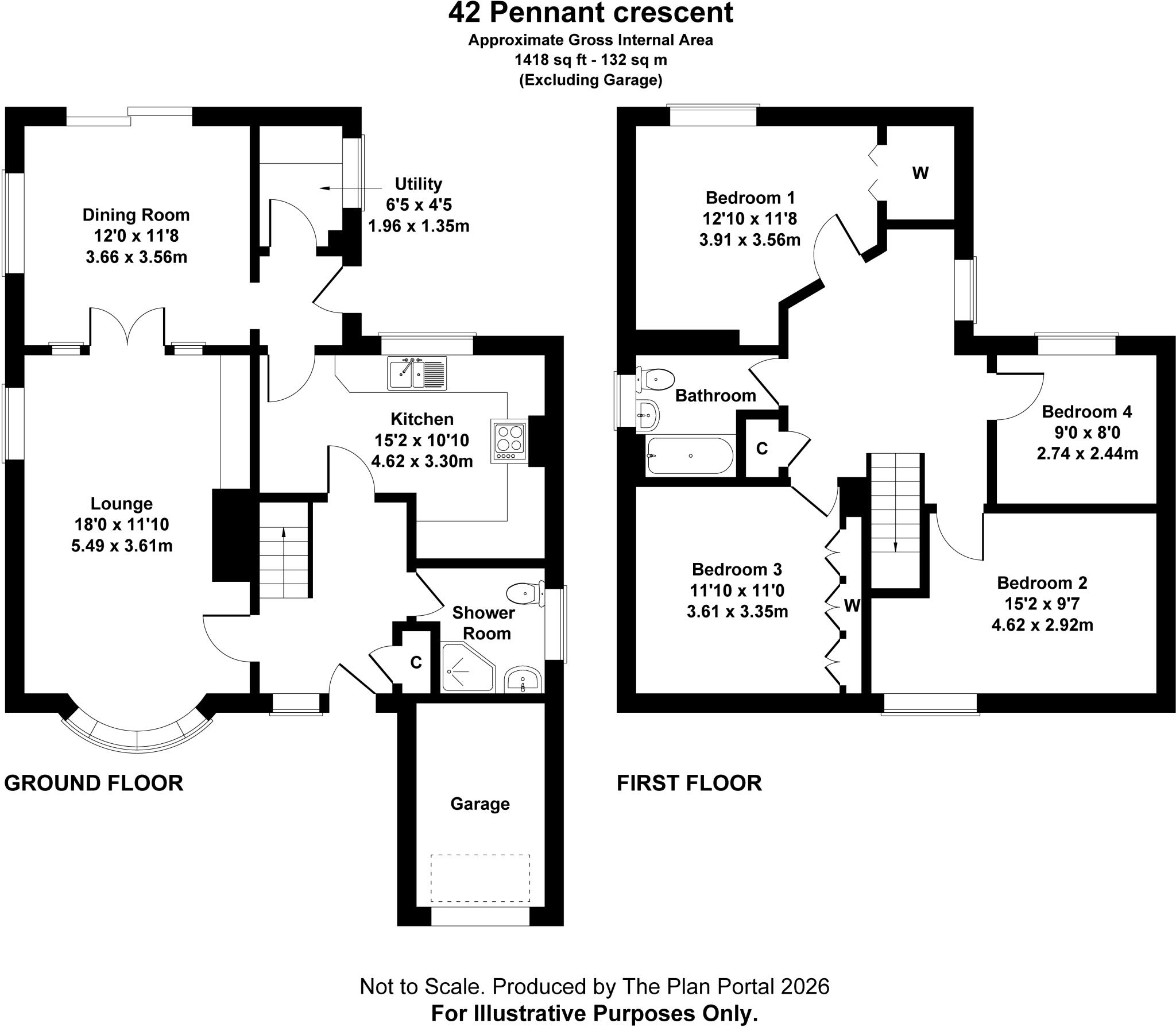 Pennant Crescent, Lakeside, Cardiff, CF23 floorplan