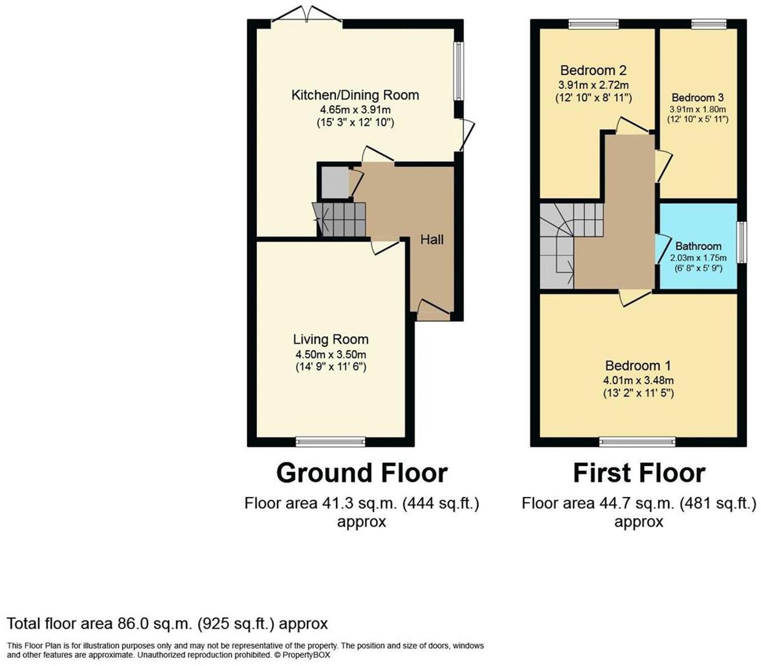Fairview Avenue, Prestatyn, LL19 floorplan