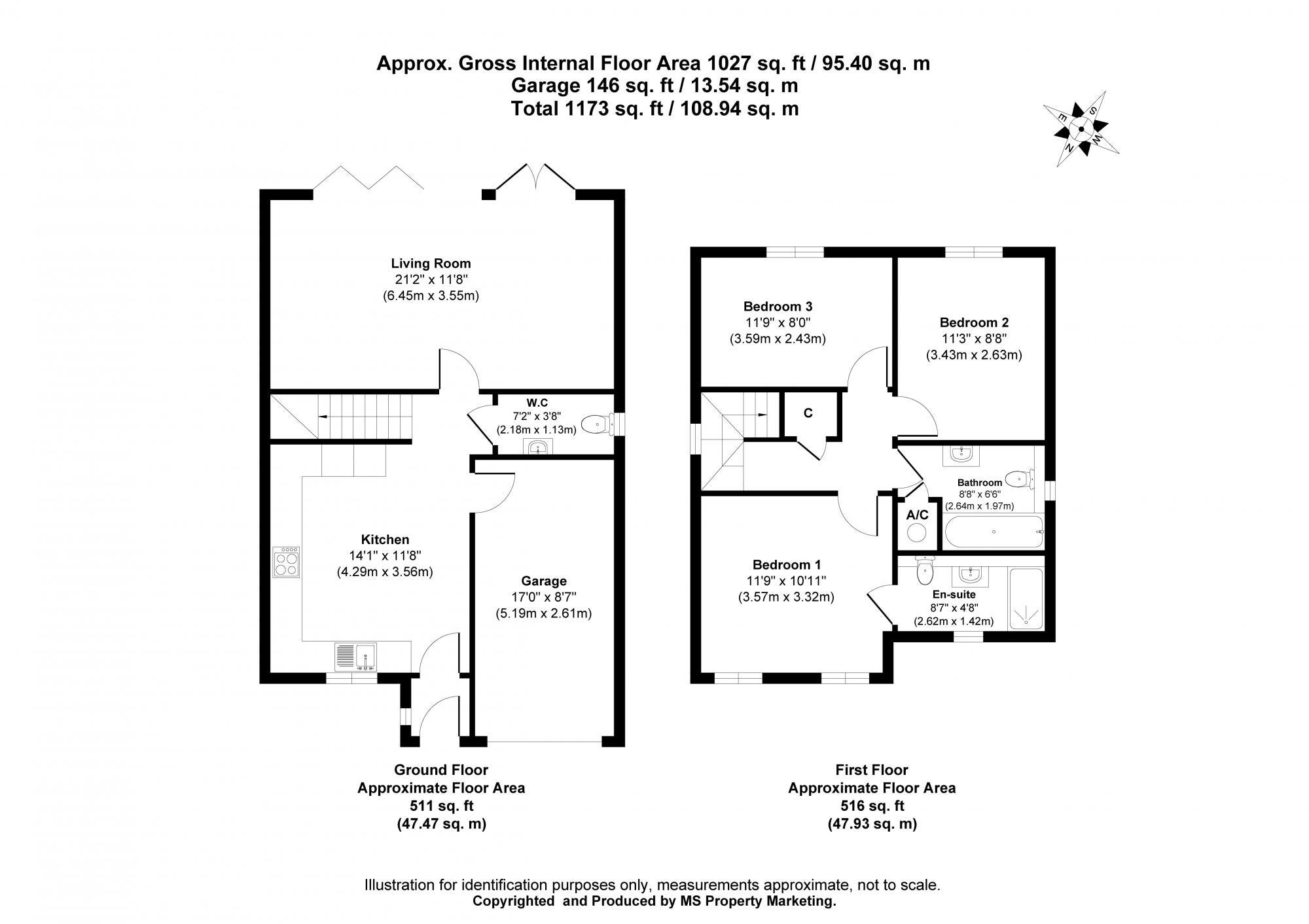Amos Drive, Pocklington, York, YO42 2BS floorplan
