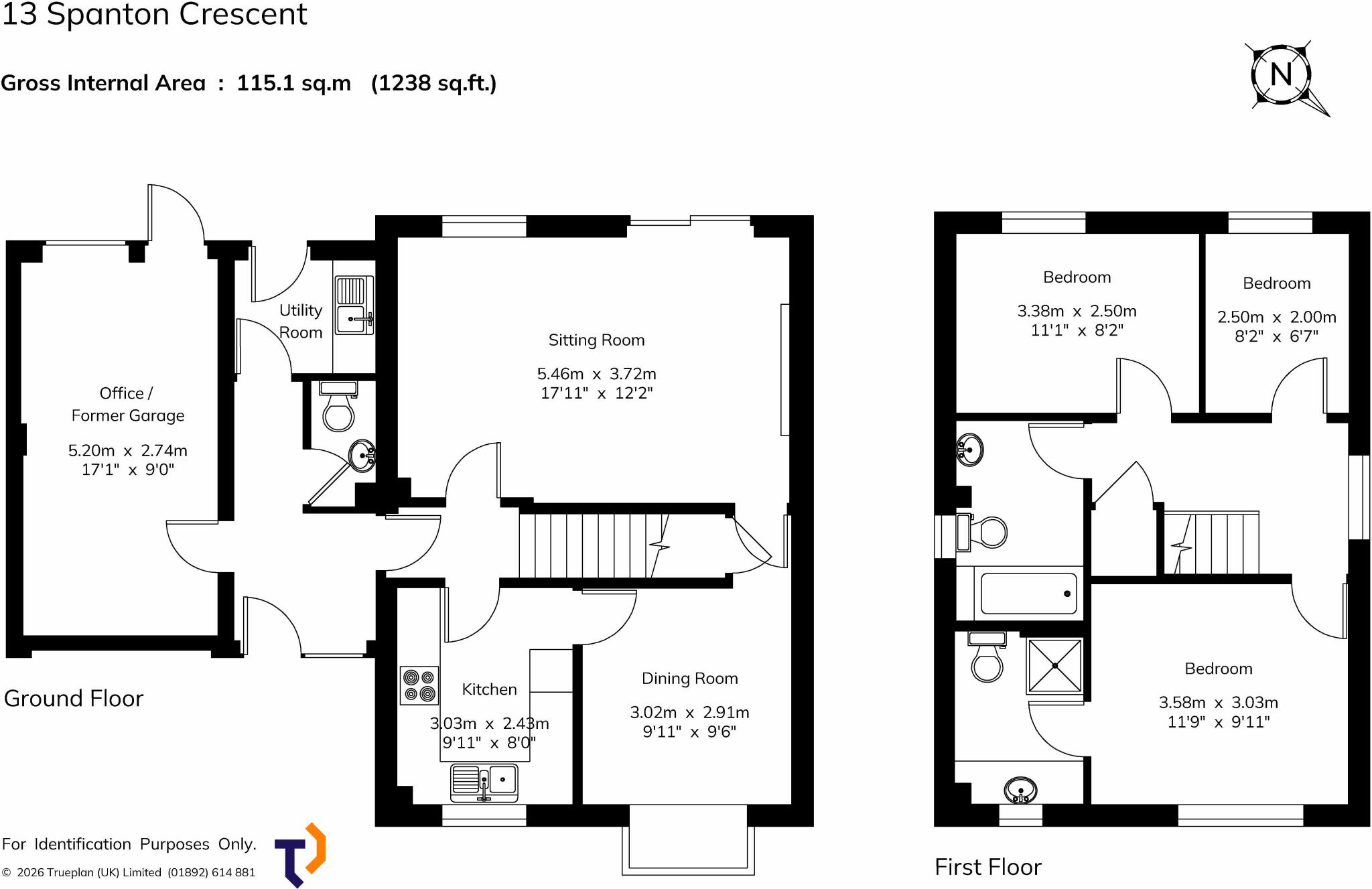 13, Spanton Crescent, Hythe, CT21 floorplan