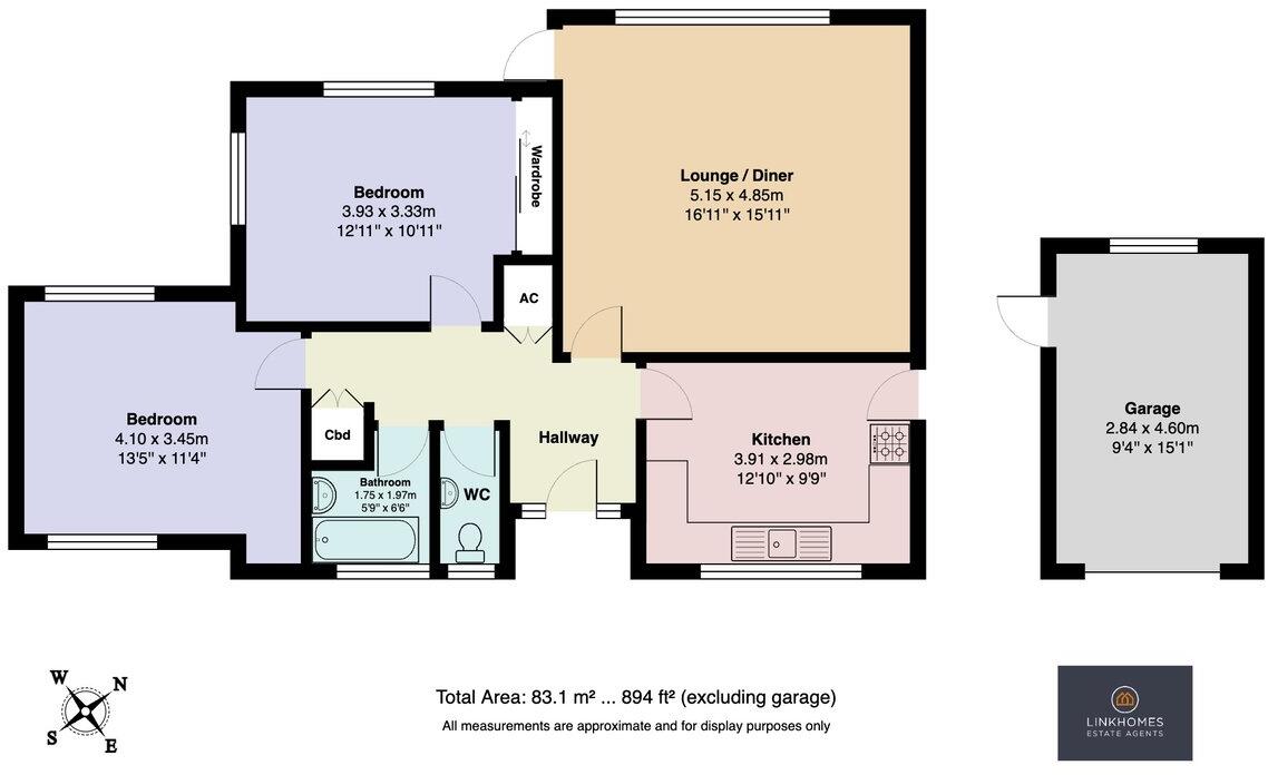 Greensleeves Avenue, Broadstone, BH18 floorplan