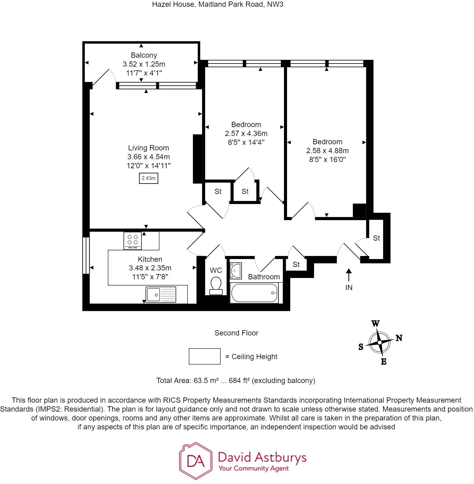 Hazel House, Maitland Park Road, Hampstead floorplan