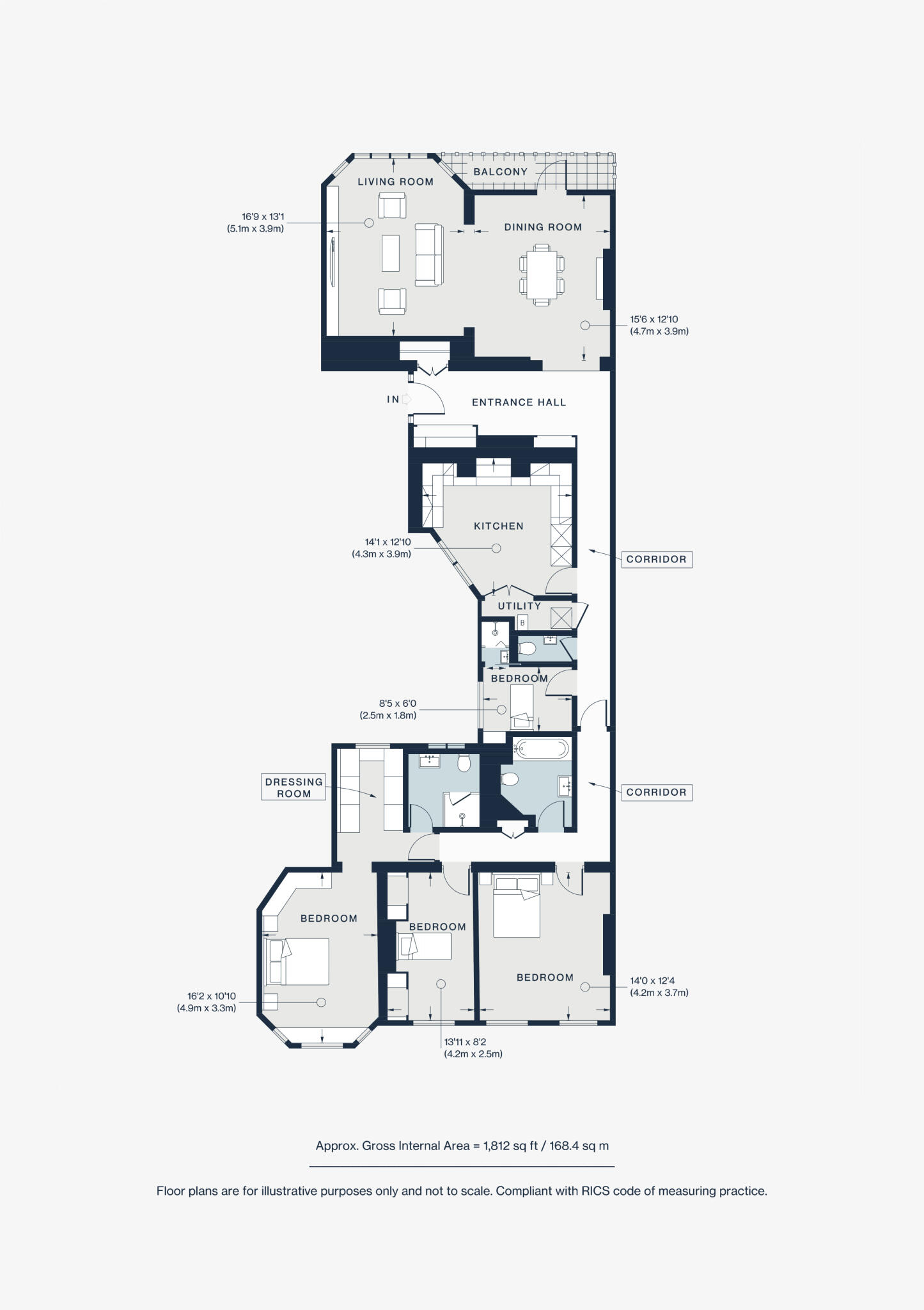 Holland Park Gardens, London, W14 floorplan