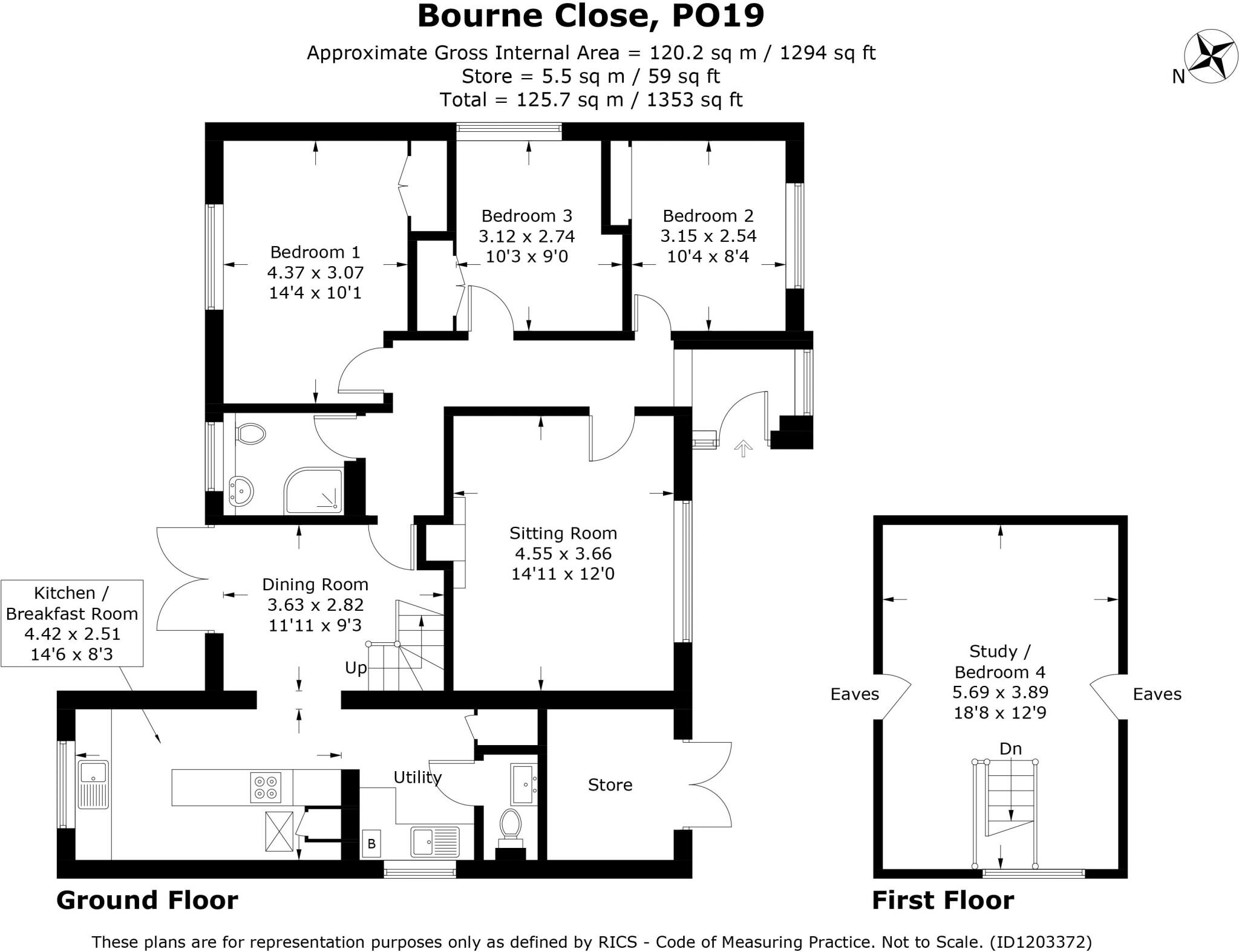 Bourne Close, Fishbourne, Chichester floorplan