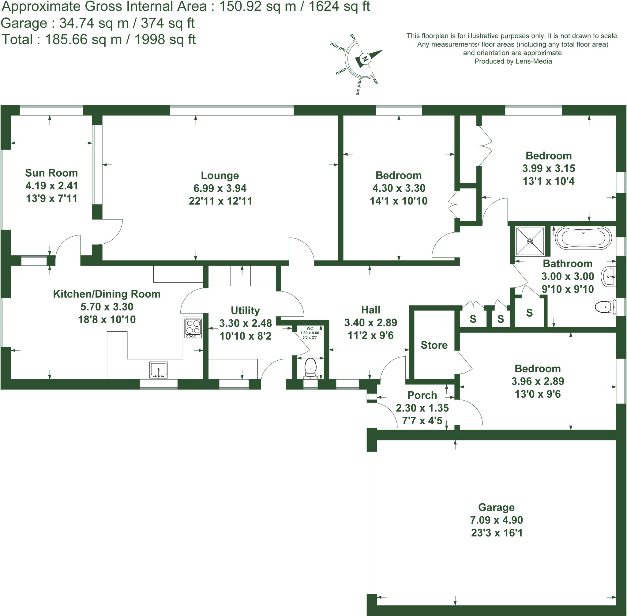 Quernmore, Lancaster, Lancashire floorplan