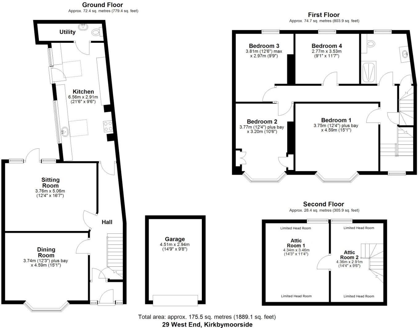 29, West End, Kirkbymoorside, YO62 6AD floorplan