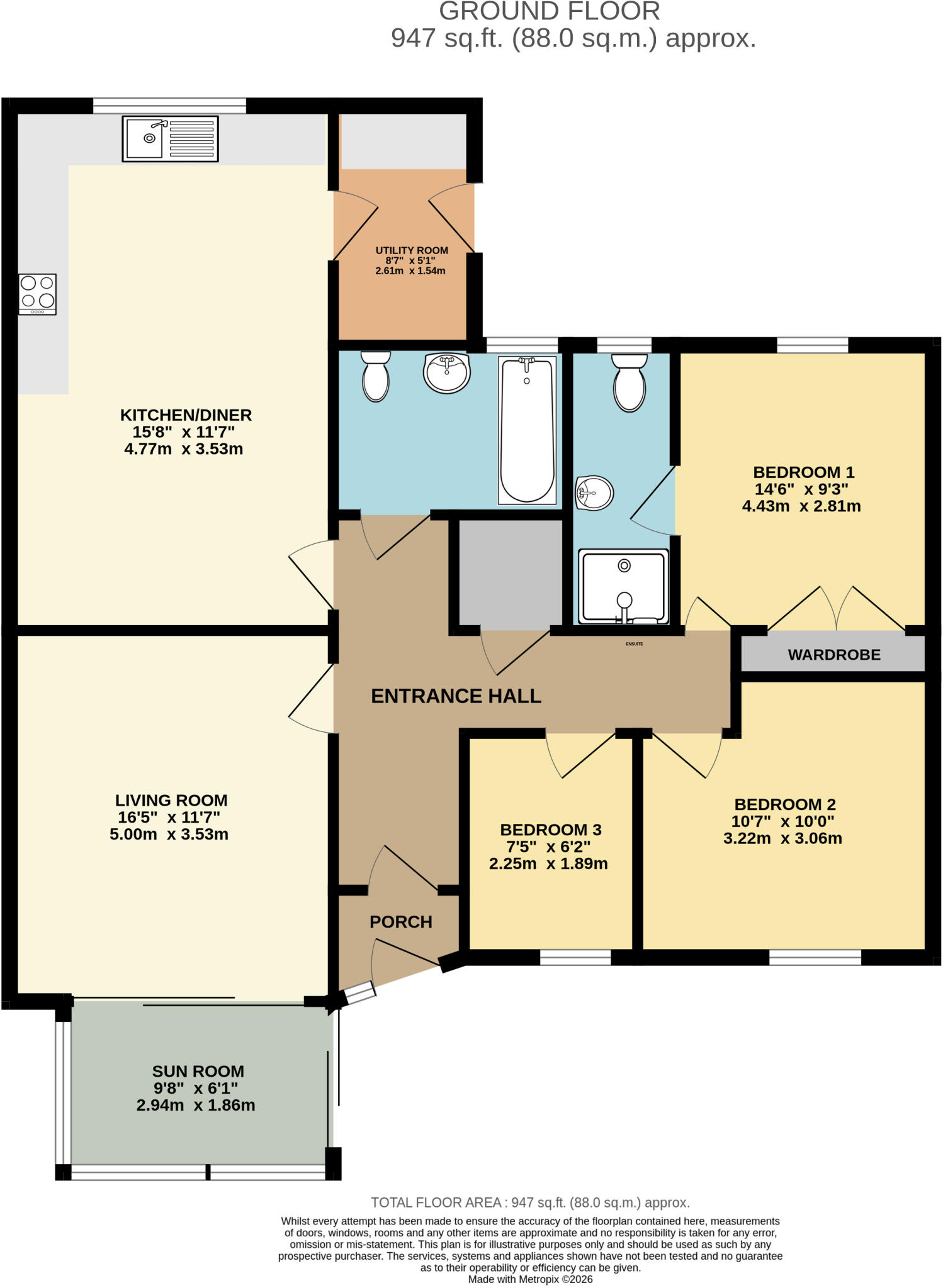 Highfield, Northam, Bideford, Devon, EX39 floorplan
