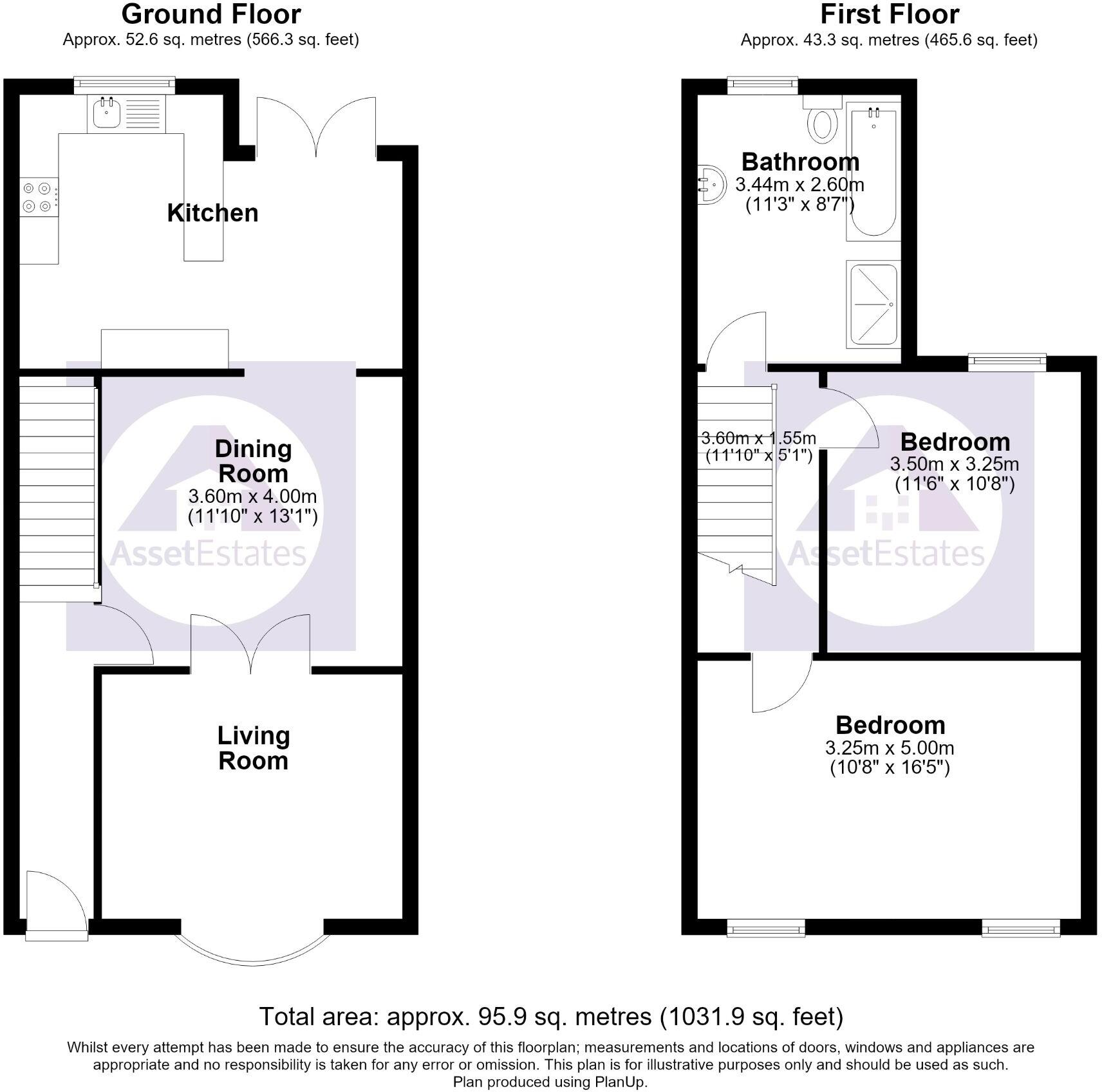 Grosvenor Road, Abertillery floorplan