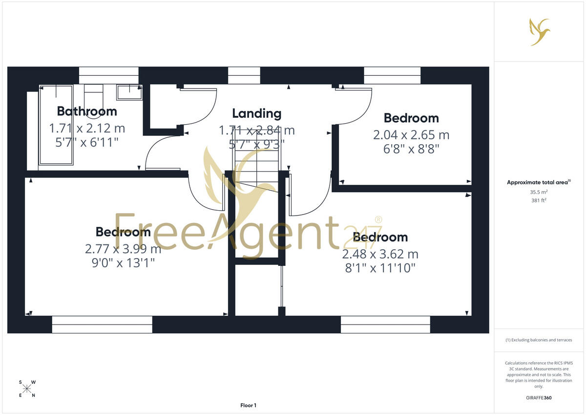 #WelcomeHome to: Slimbridge Close, St Peters, Worcester, WR5 floorplan