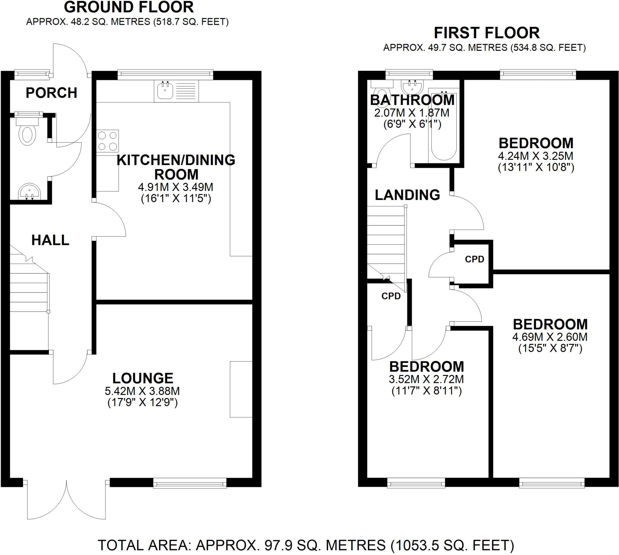 Hatton Close, London floorplan