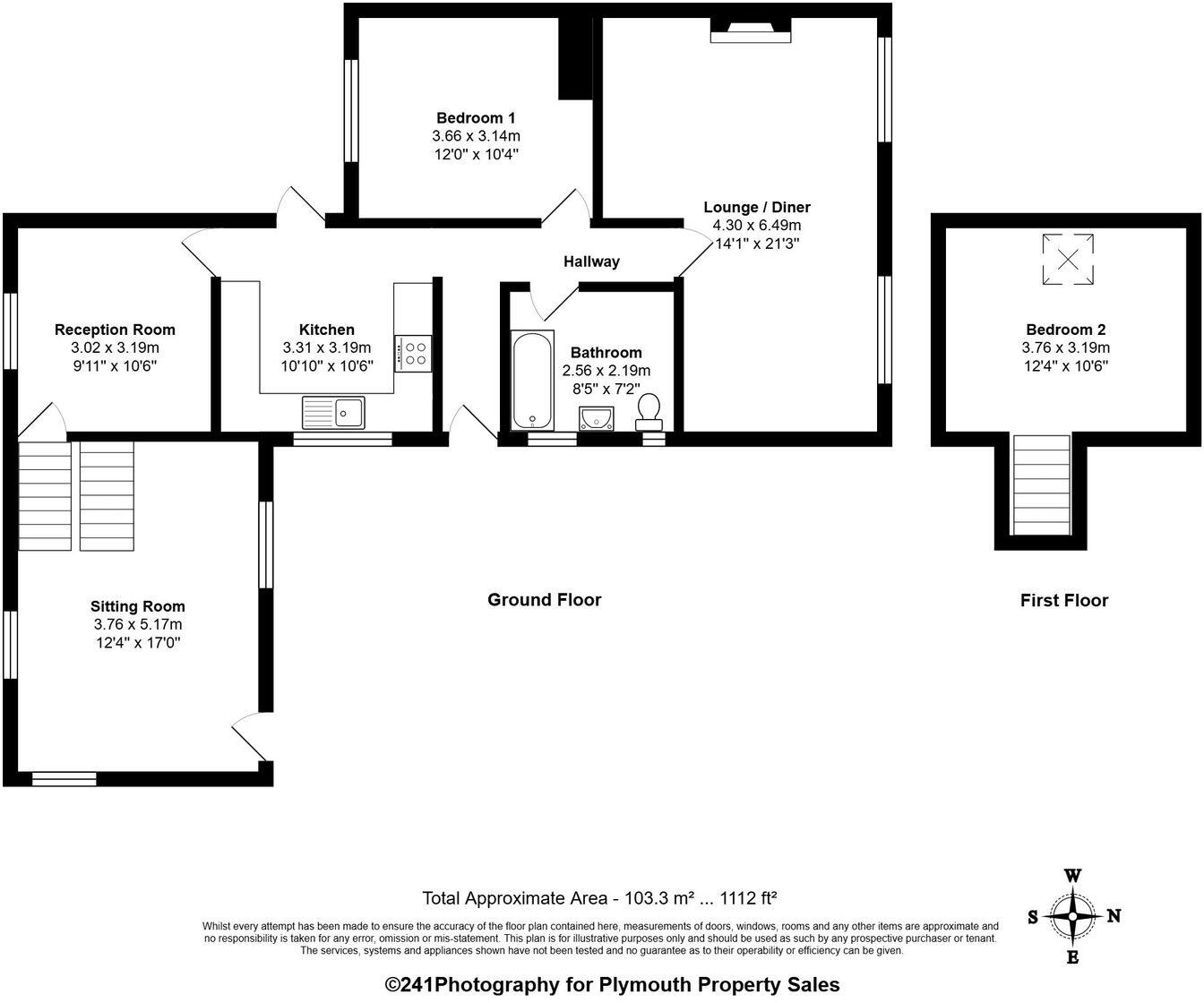 Whitby Road, Plymouth, PL6 5LA floorplan