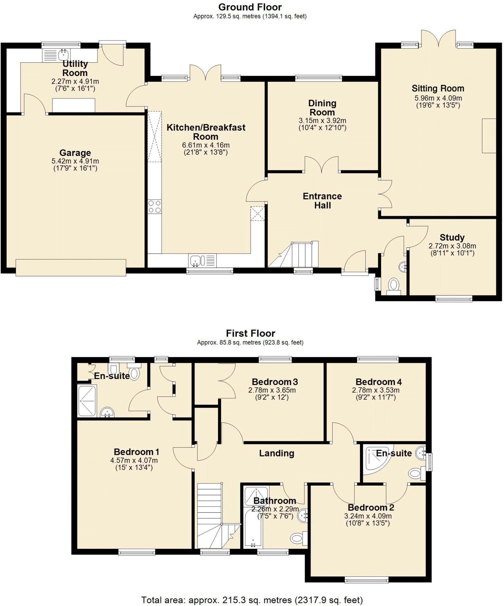 1 Bowring Park, Moretonhampstead, Devon floorplan