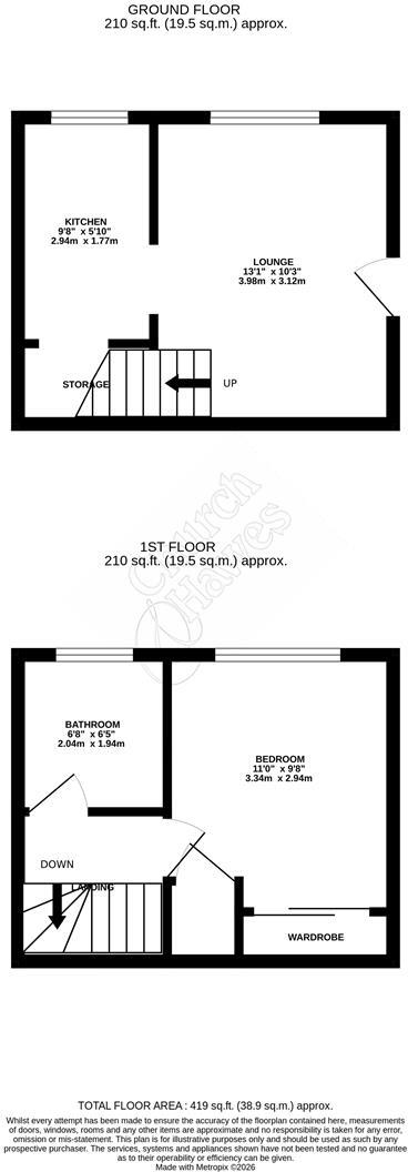 Merton Place, South Woodham Ferrers, Chelmsford floorplan