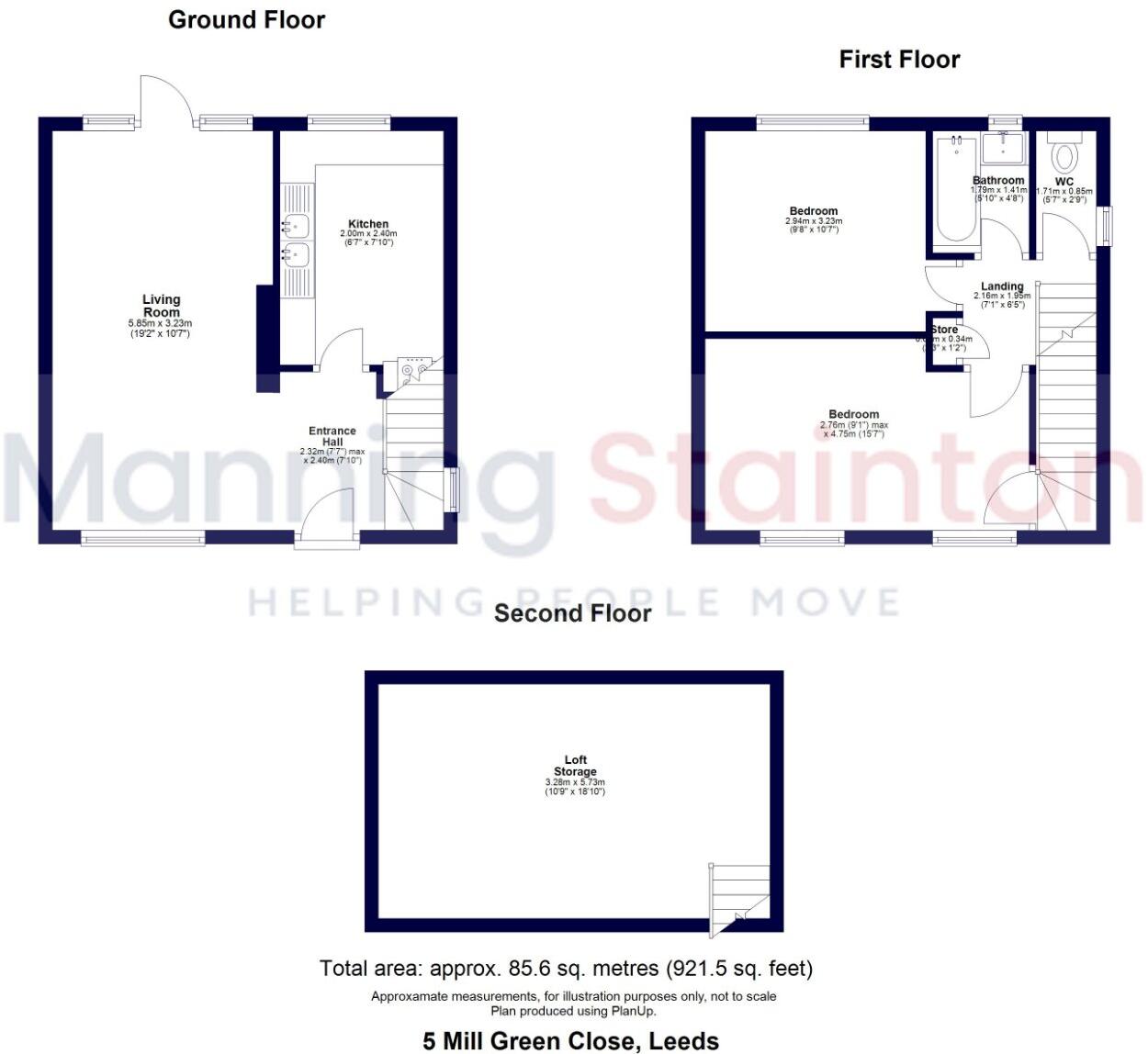 Mill Green Close, Leeds, West Yorkshire floorplan