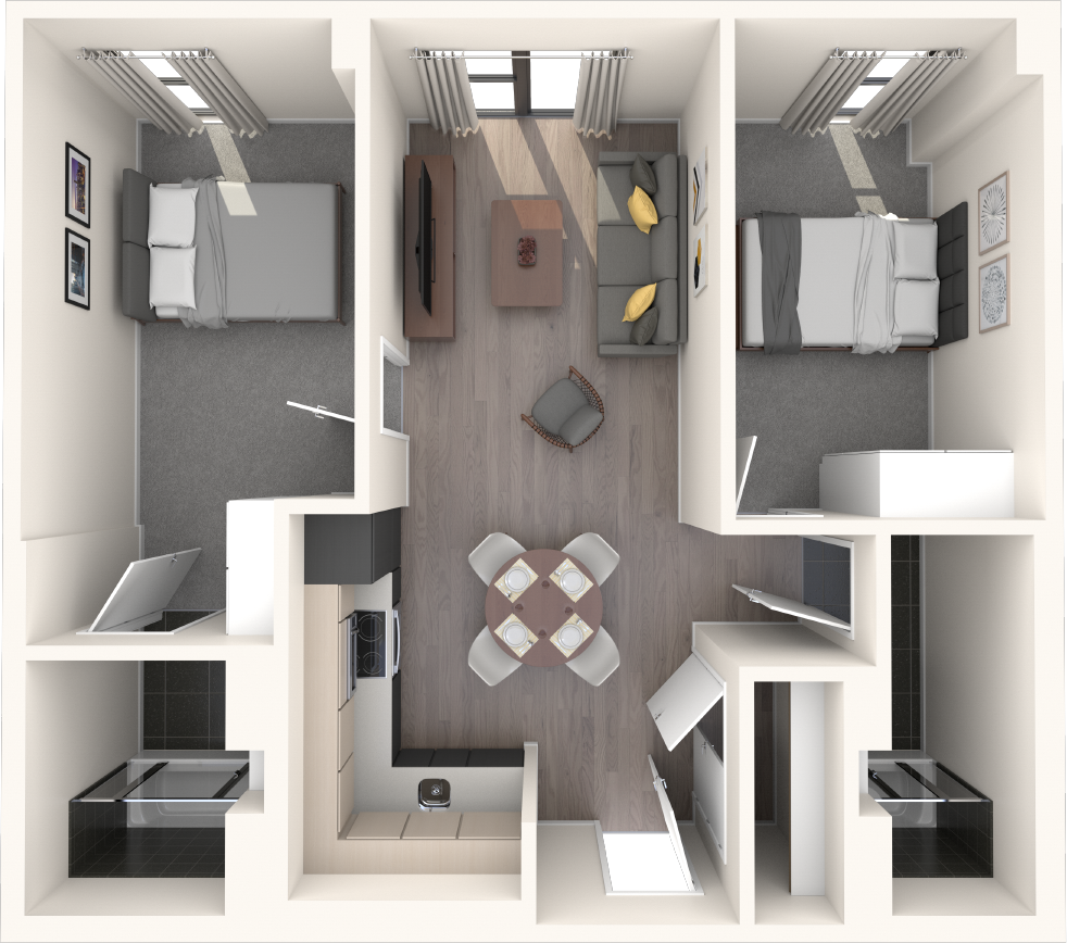 Cortland Broad St. , Birmingham, B15 floorplan