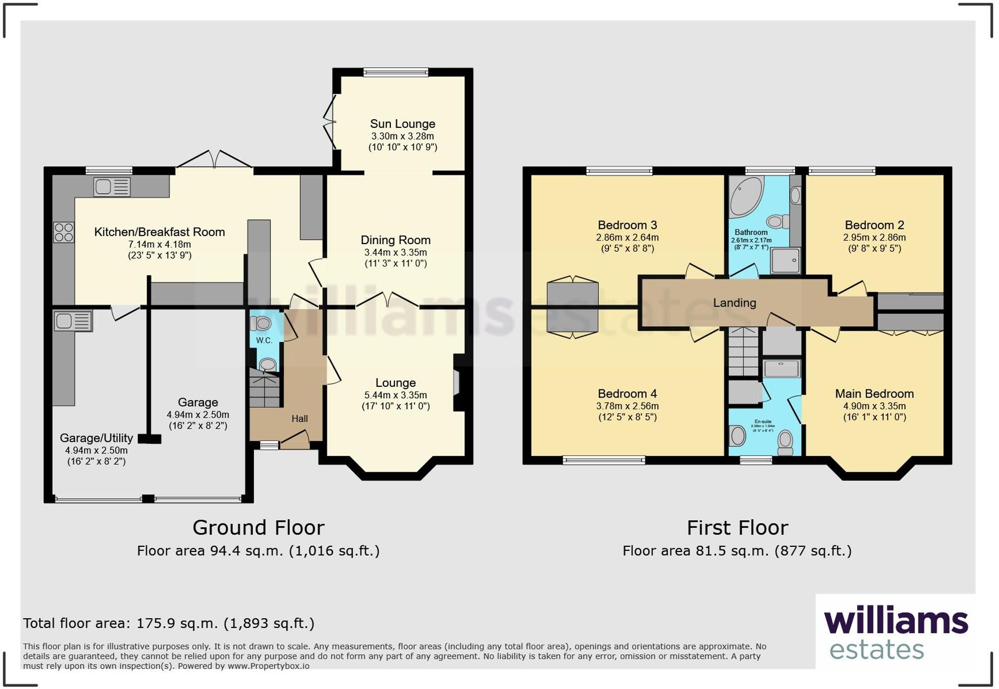 Lon Ystrad, Rhyl, LL18 floorplan
