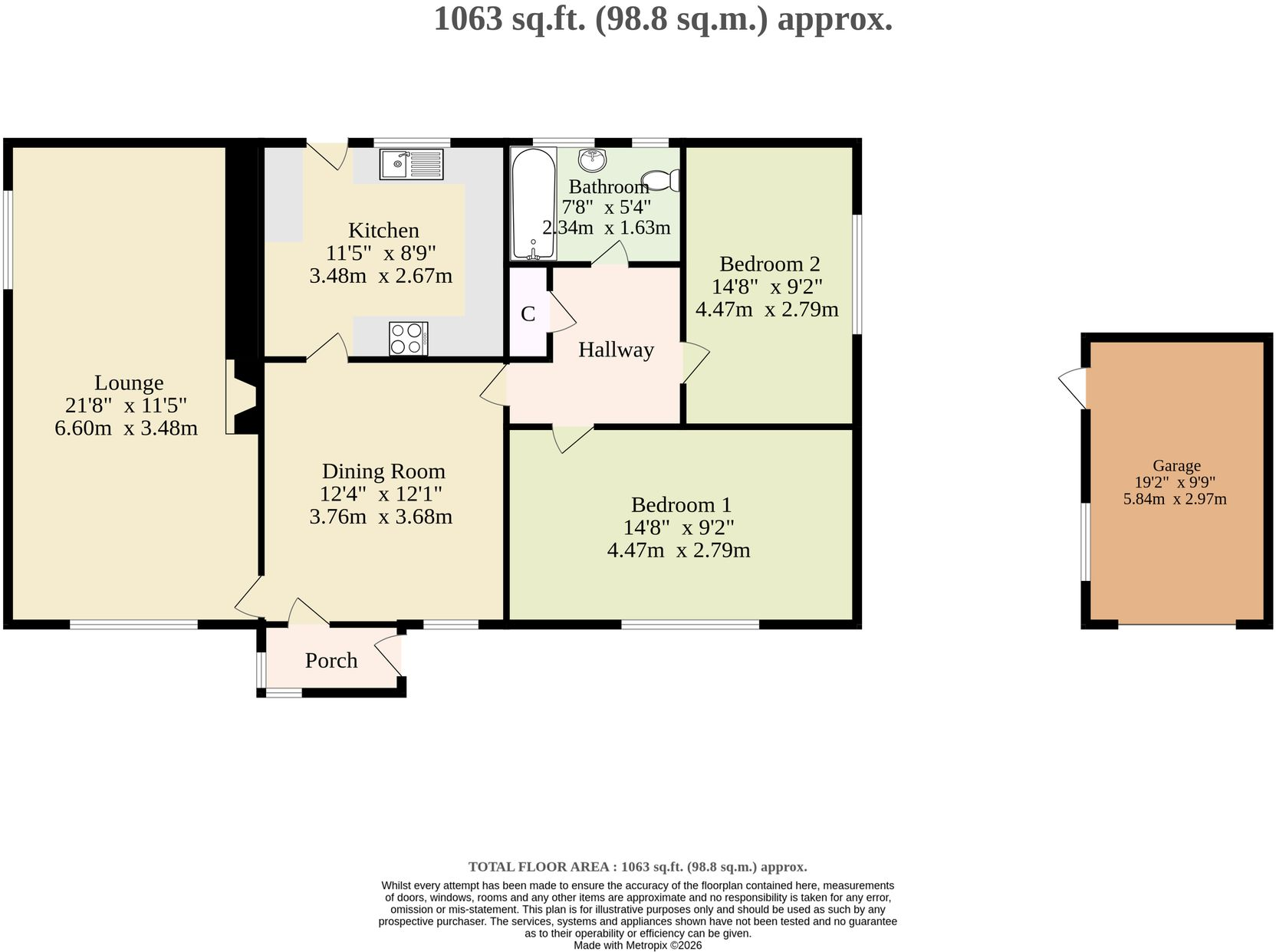 Bourne Close, Long Stratton floorplan